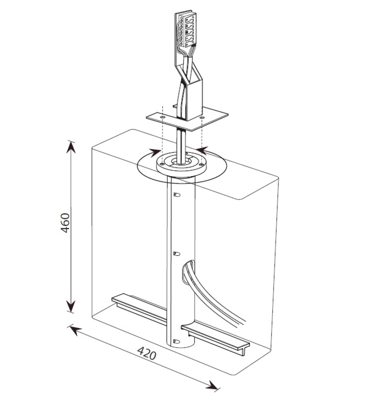 PH 3-2½ and Toldbod Bollard Anchor - Louis Poulsen