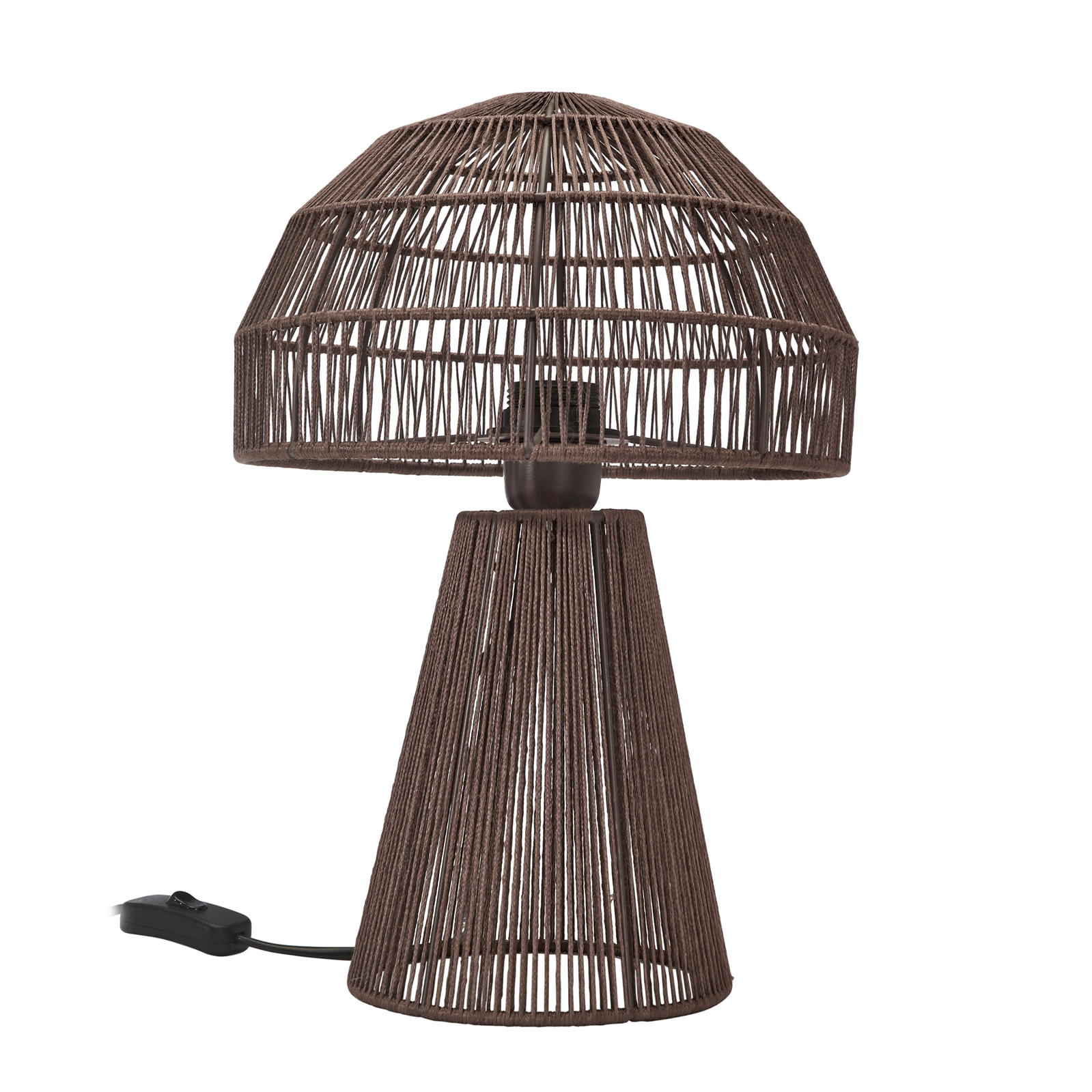 PR Home Porcini stolová lampa výška 37 cm hnedá