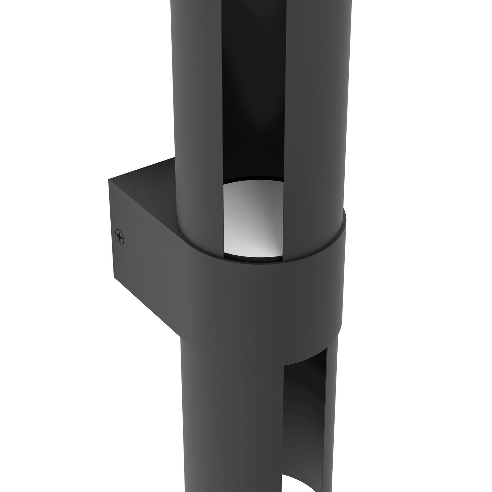 Montelauro LED vanjska zidna svjetiljka, crna, visina 32 cm, metalna