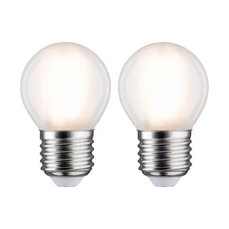 Paulmann LED-Tropfen E27 5W 2.700K matt 2er-Pack