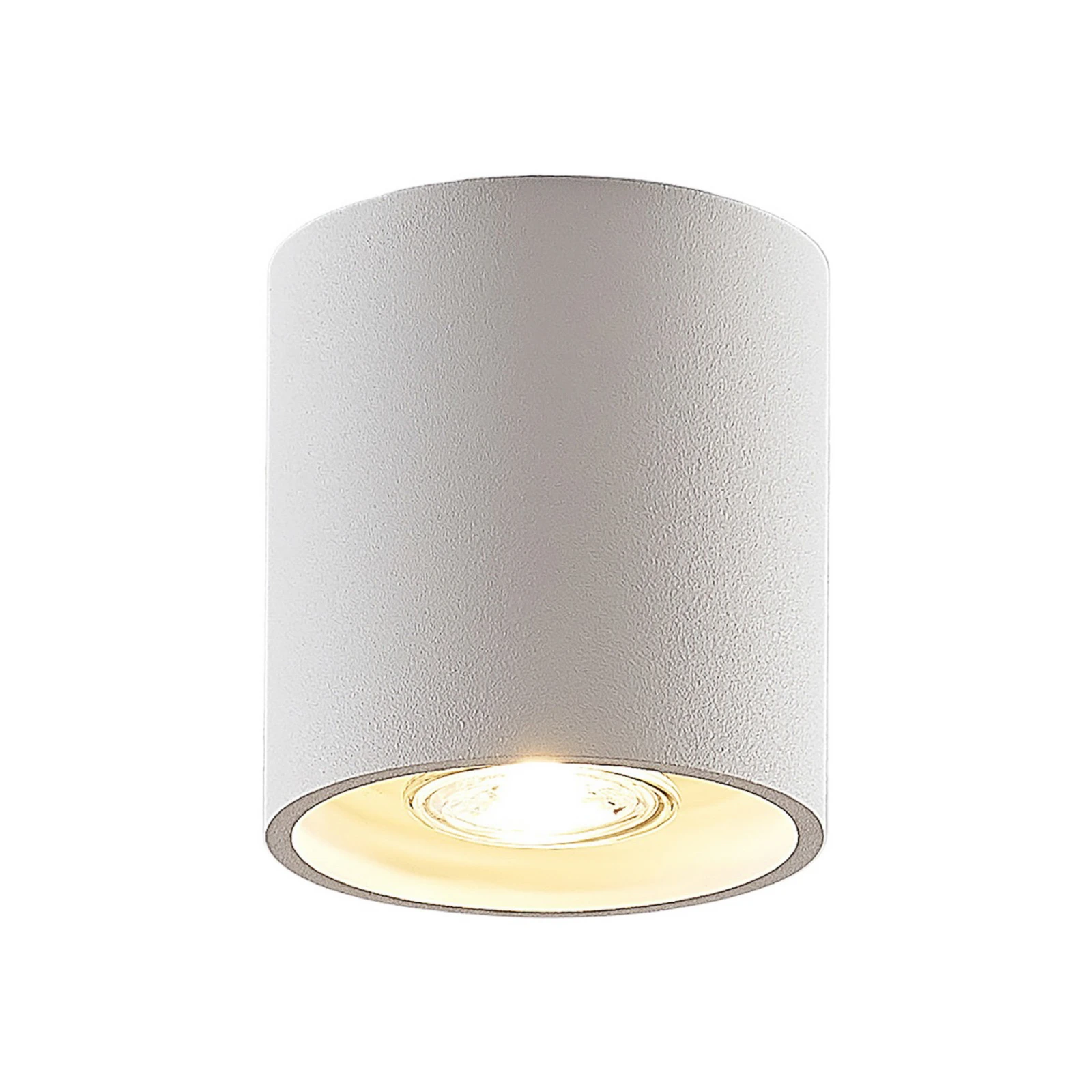 Lindby Parvin Downlight de alumínio, redondo, branco