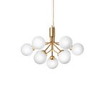 Apiales 9 Kronleuchter Brushed Brass/Opal White - Nuura