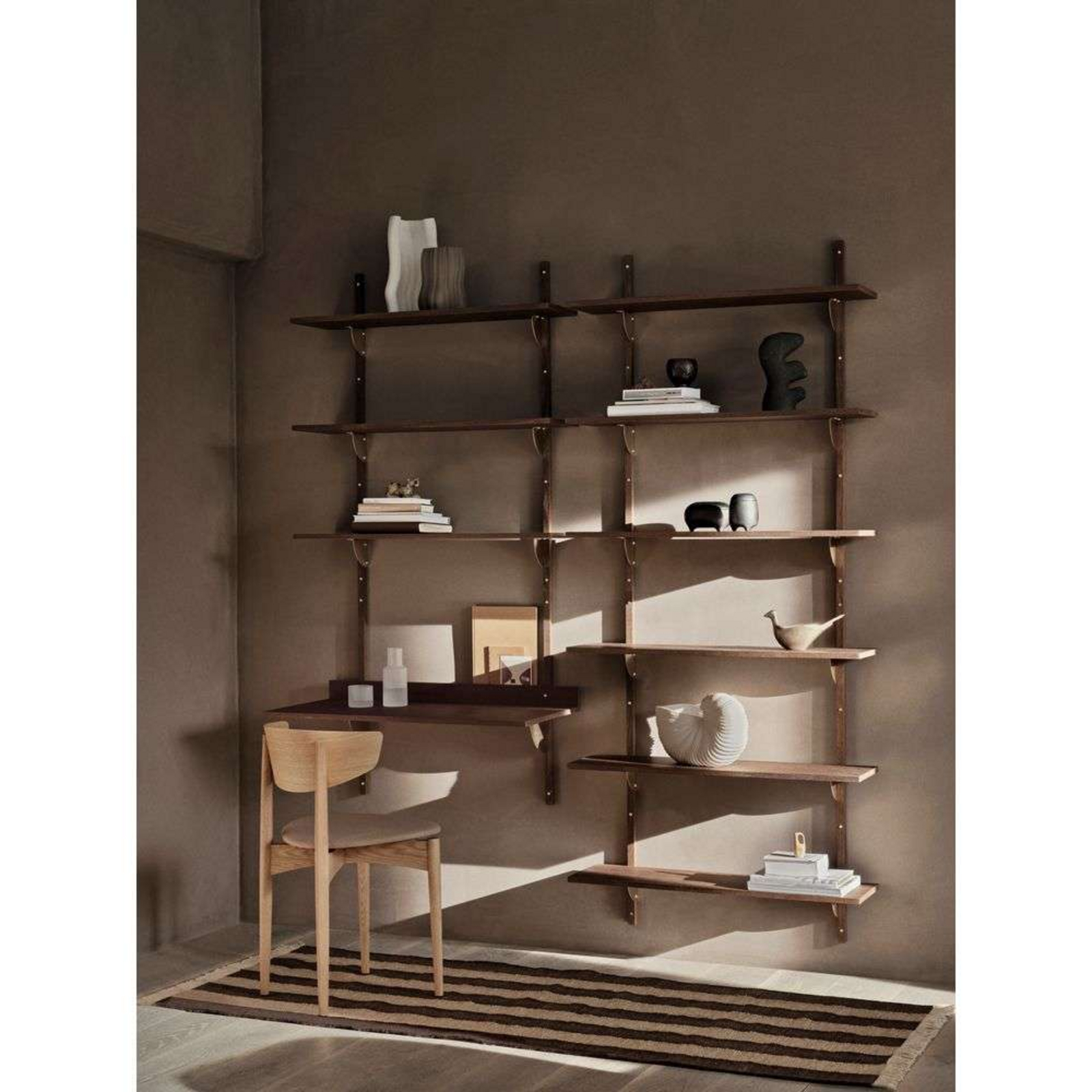 Ives Runner 80x200 Tan/Chocolate - ferm LIVING