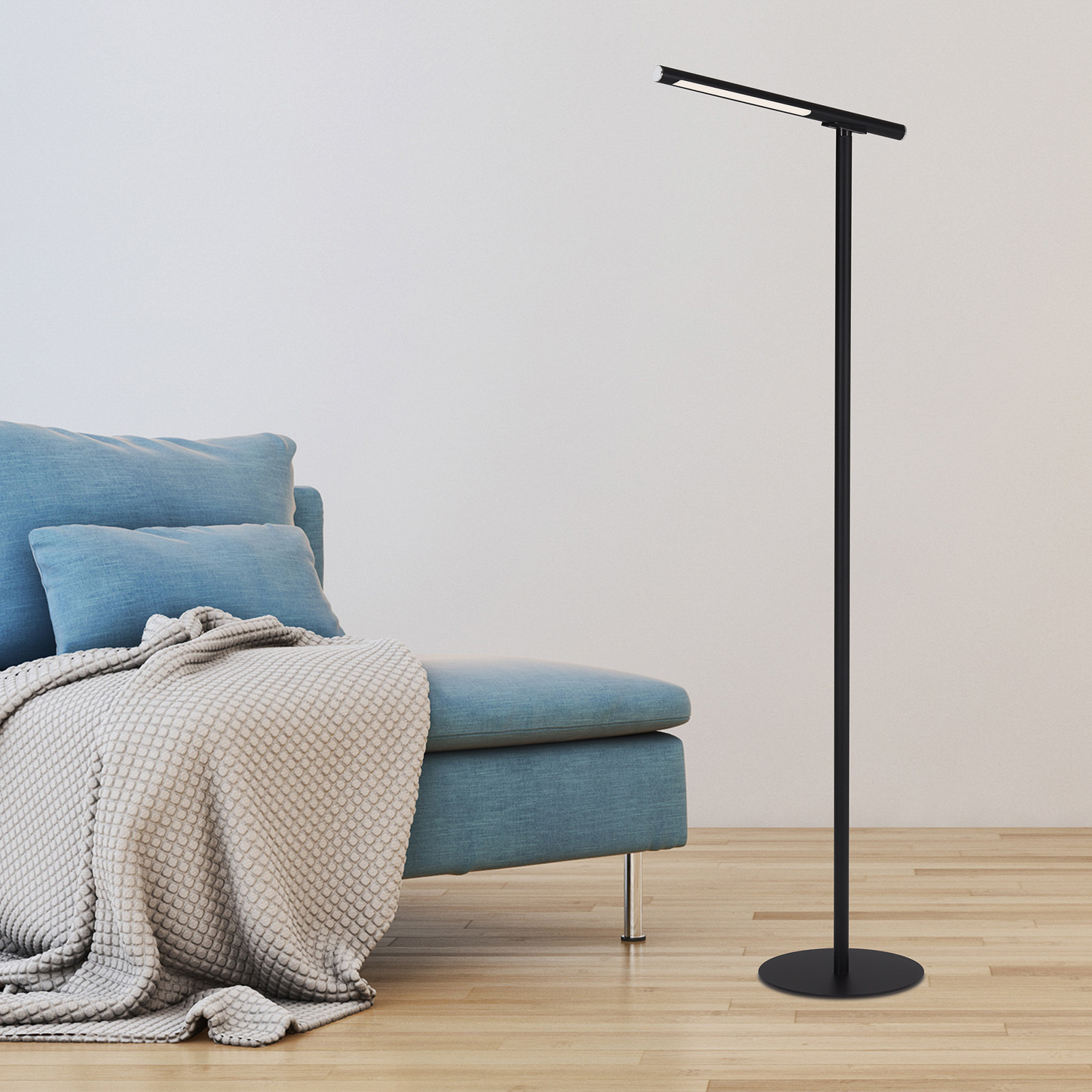 LED floor lamp Everywhere, black, rechargeable battery