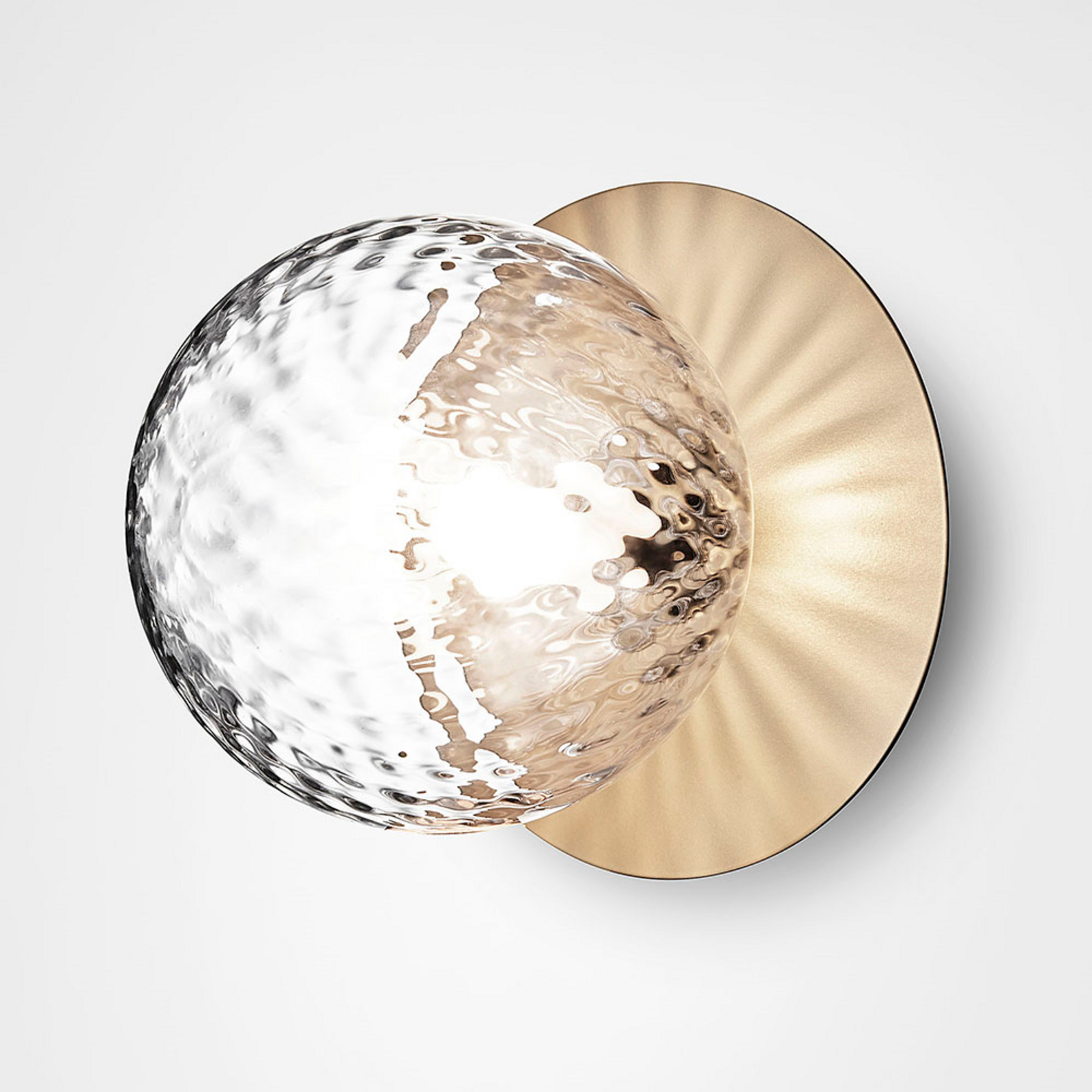 Liila 1 Vägg-/Plafond IP44 Medium Nordic Gold/Optic Clear - Nuura