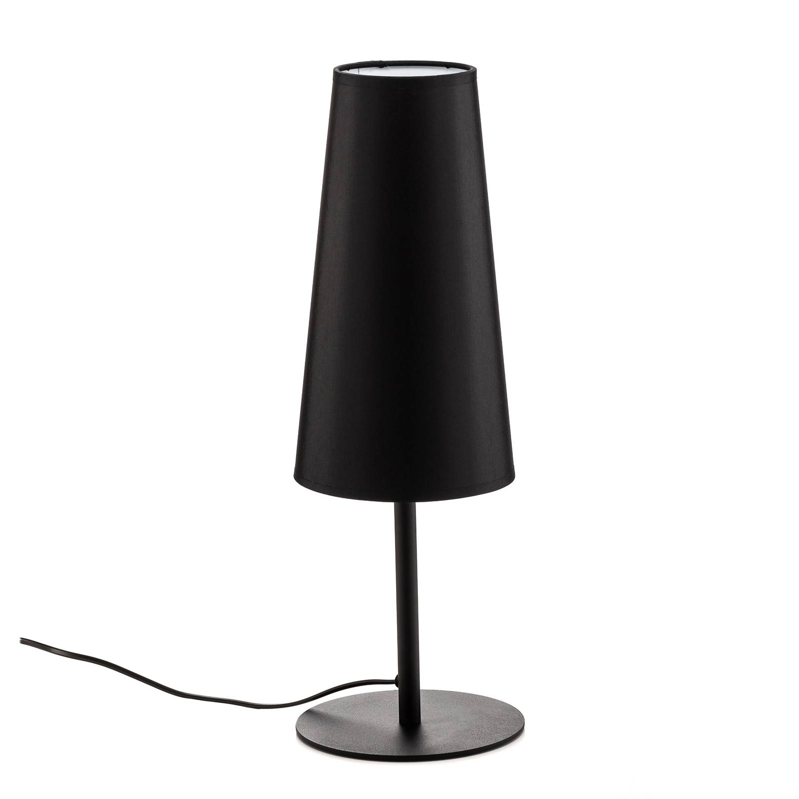 Euluna Lampa sto?owa - salon / jadalnia - czarna - tkanina / jedwab - nowoczesny