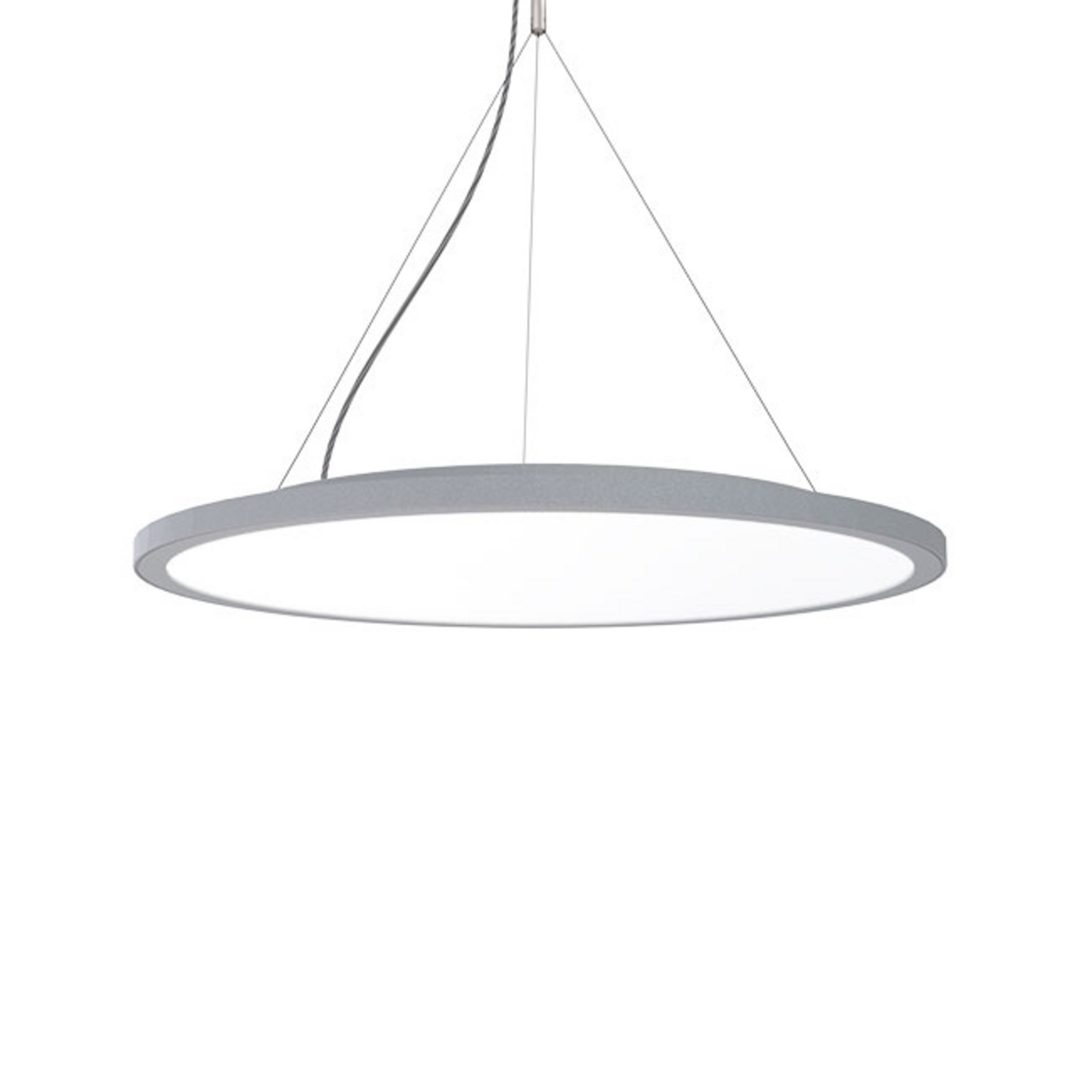 Candeeiro de suspensão C95-P Circle cinzento DALI-dim, 4.000K, 39W