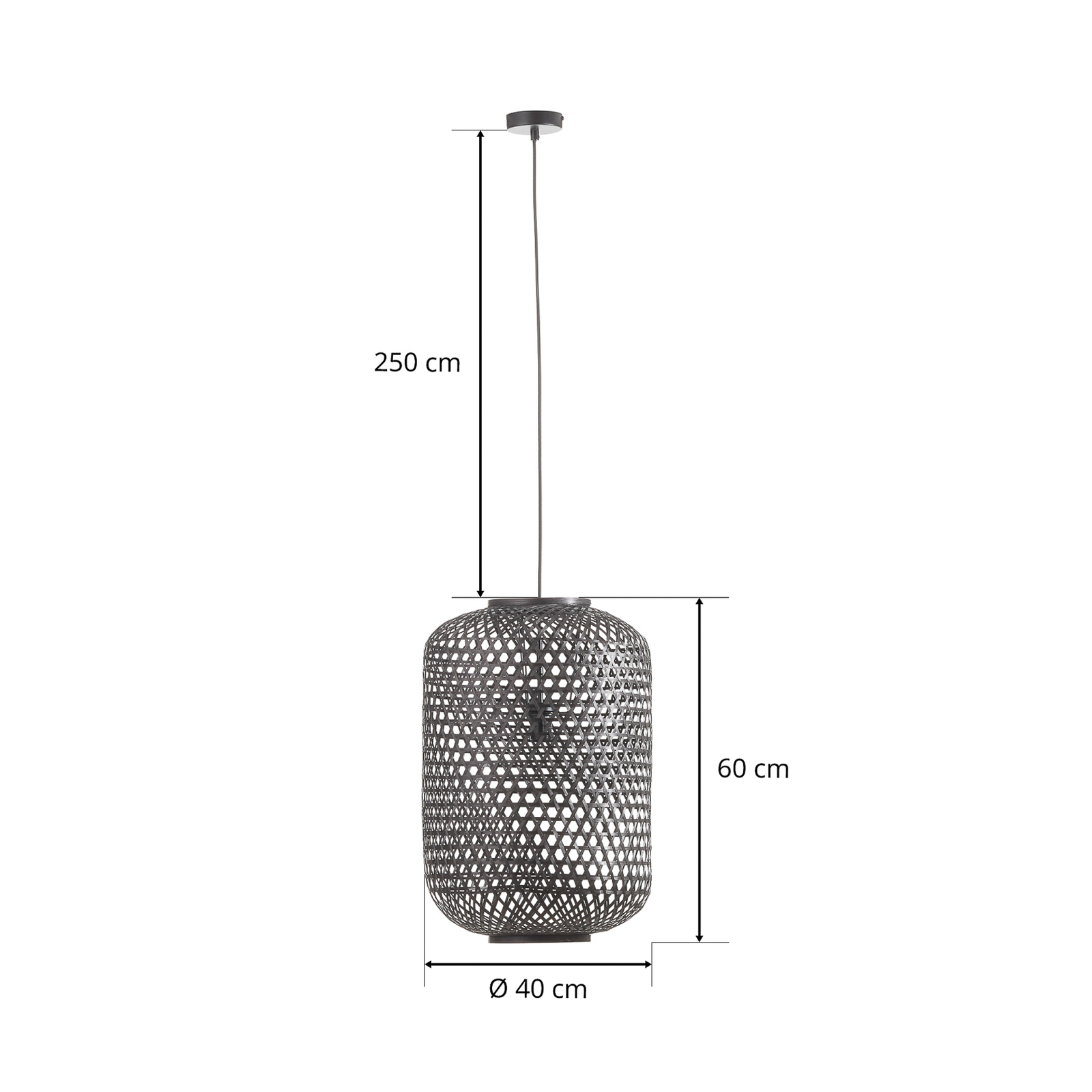 Schöner Wohnen Calla pendel sort Ø 40 cm