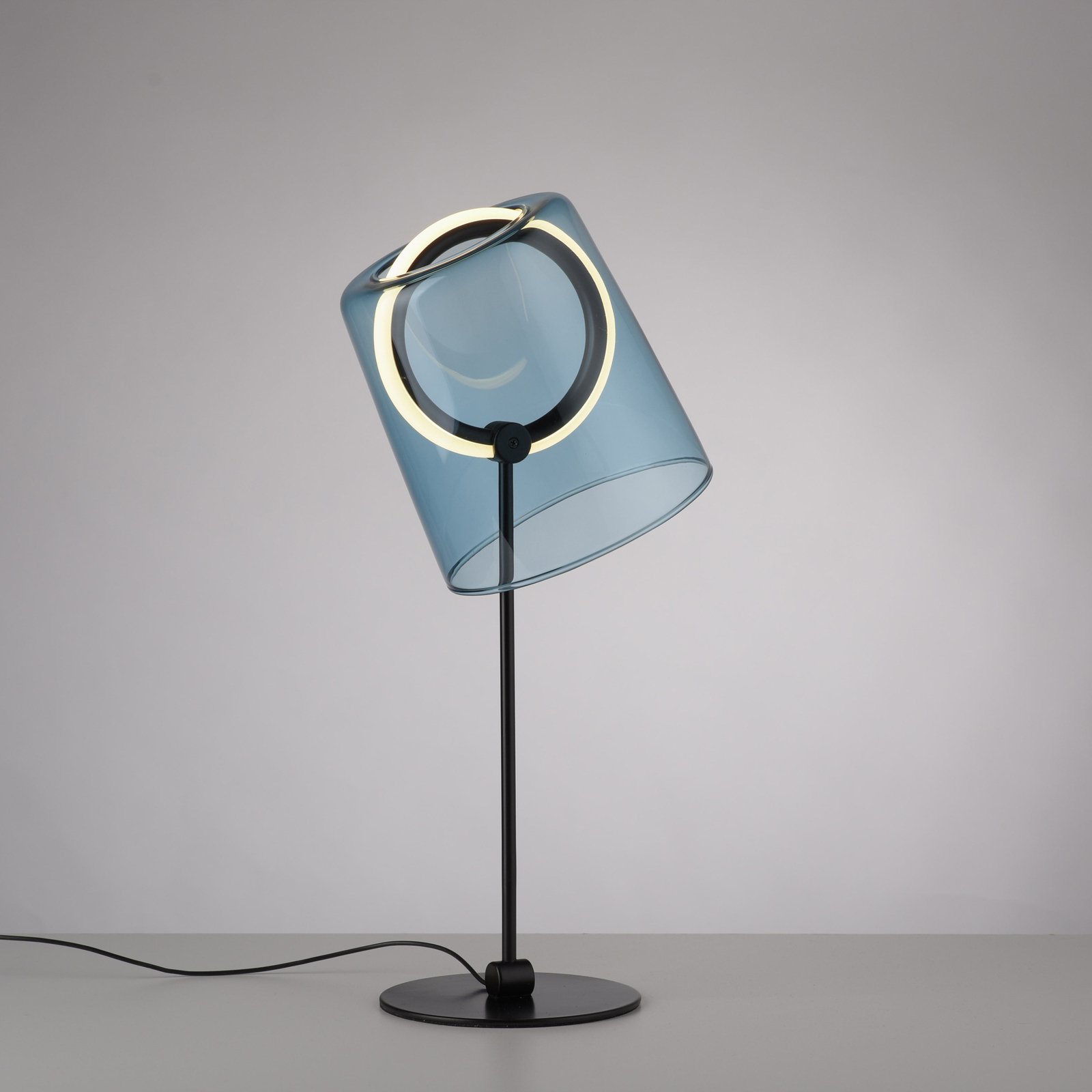 Paul Neuhaus Lámpara de mesa LED Zula, azul, altura 42 cm