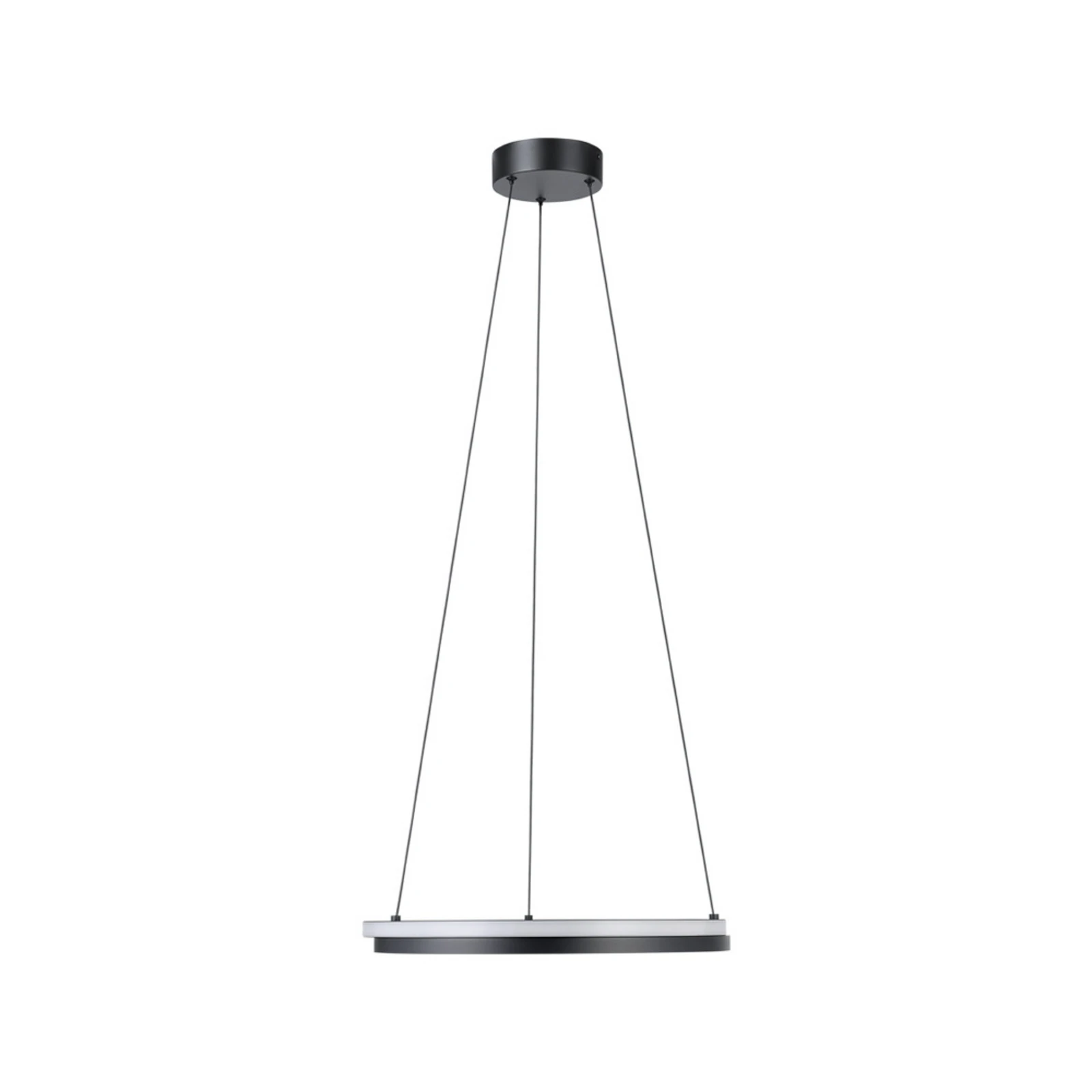 Lampada LED a sospensione EGLO MEZZOMONTE, nera, Ø 48 cm, CCT