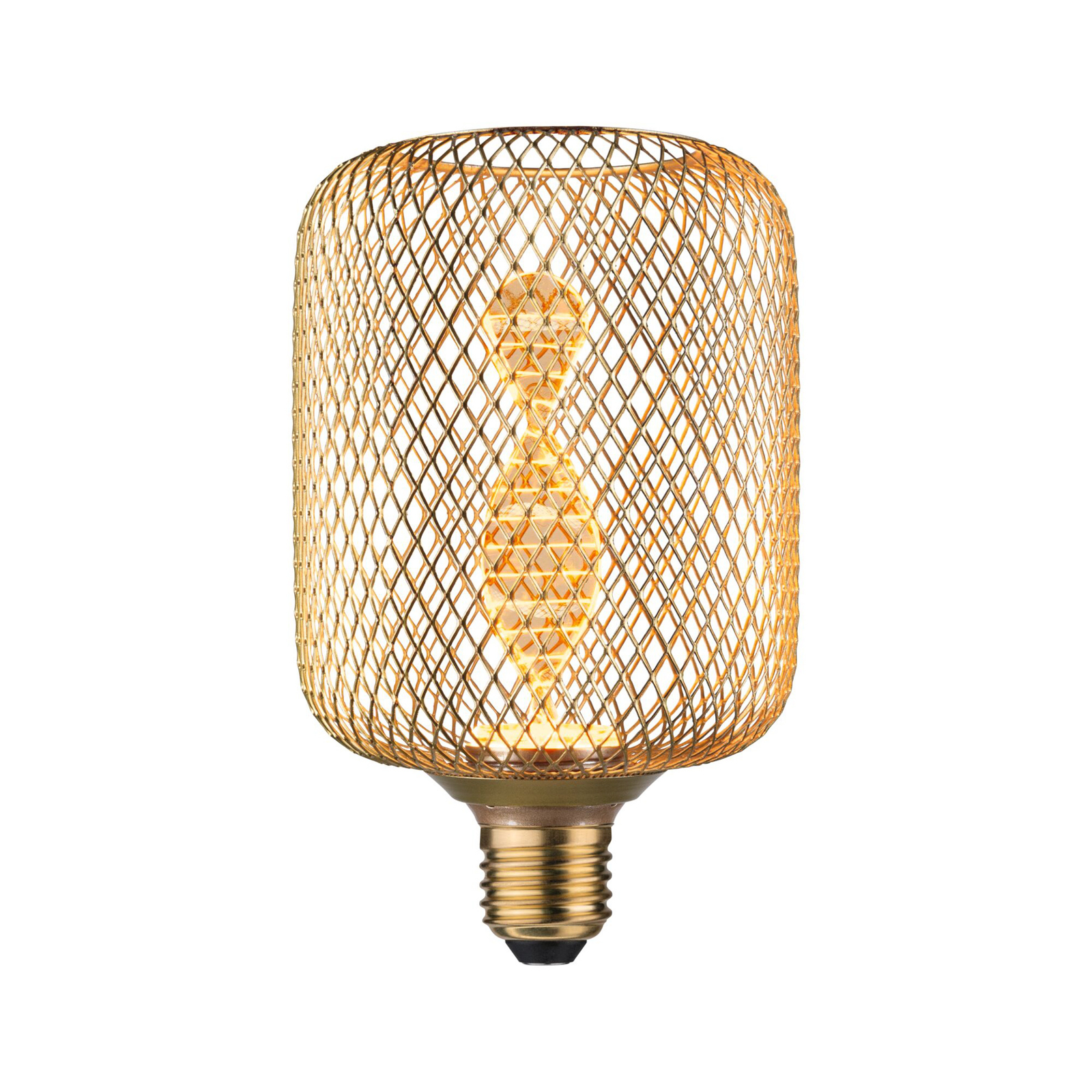 Lampada A Sospensione EGLO Tarragona – 1 Lume E27, Design In Vetro Bianco E Ottone, Altezza 46 Cm (Diametro 12 Cm) Con Interruttore A Catenella
