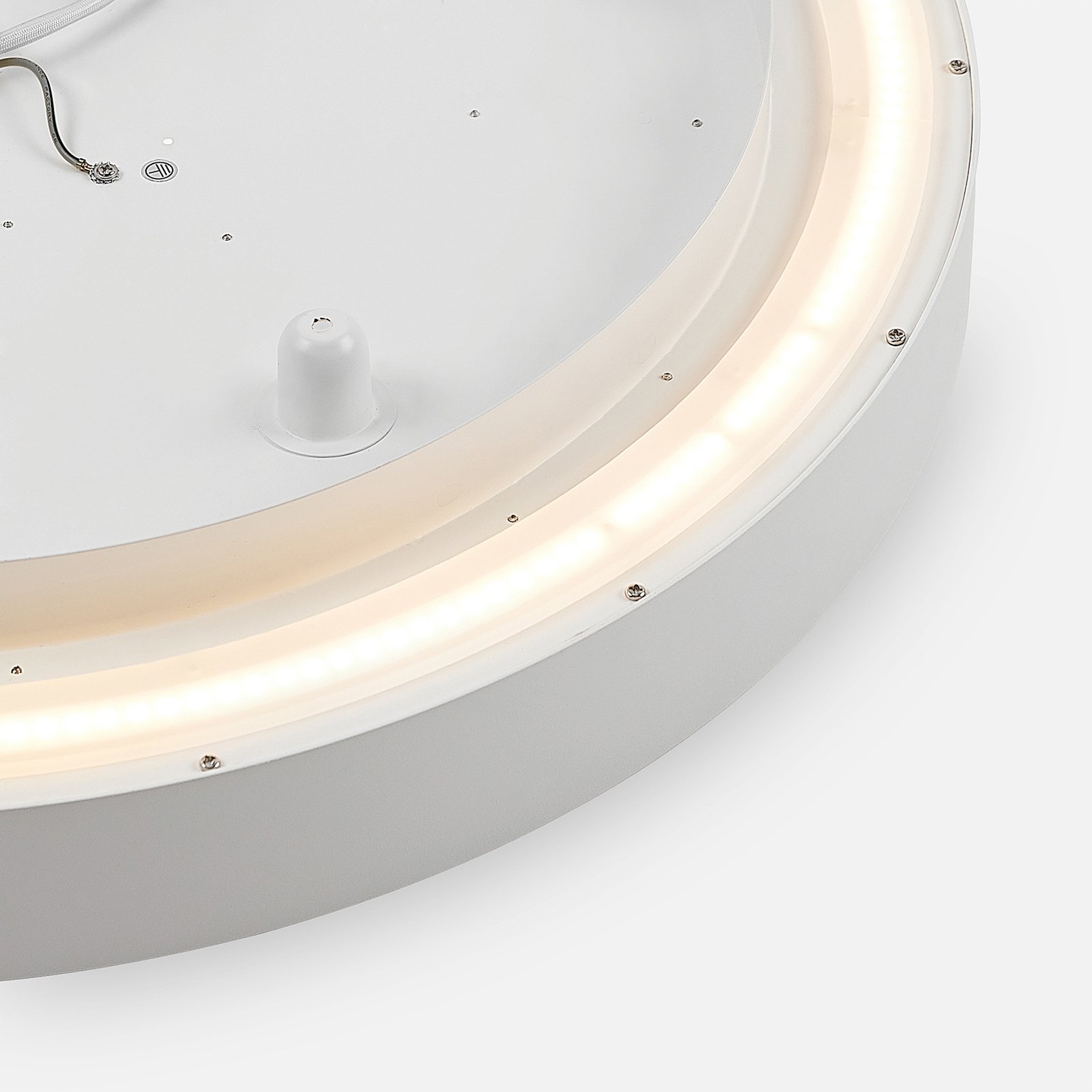 Arcchio LED-Deckenlampe Vanida, weiß, Ø 60 cm, up/down