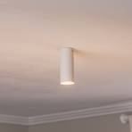 Spot pour plafond Tecno 1S, acier, GU10, hauteur 15 cm, blanc