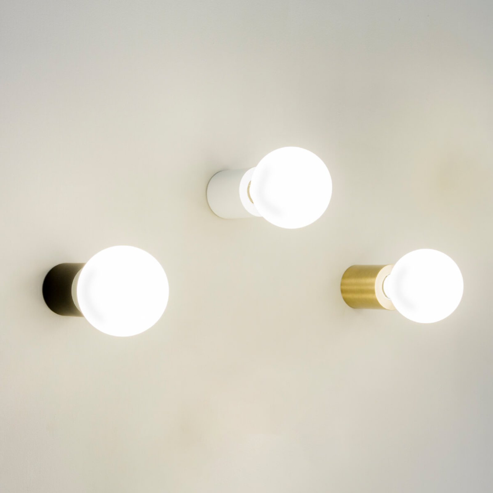 Ten - minimalistisk væglampe, hvid