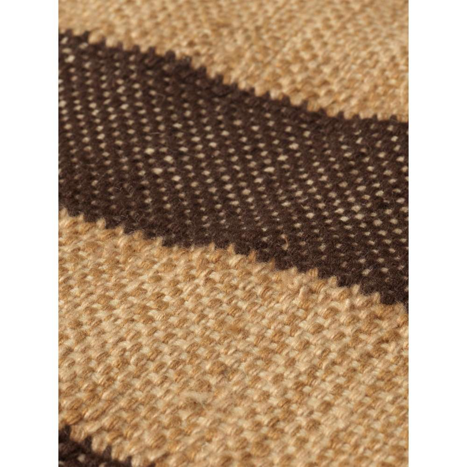 Ives Rug 140x200 Tan/Chocolate - ferm LIVING