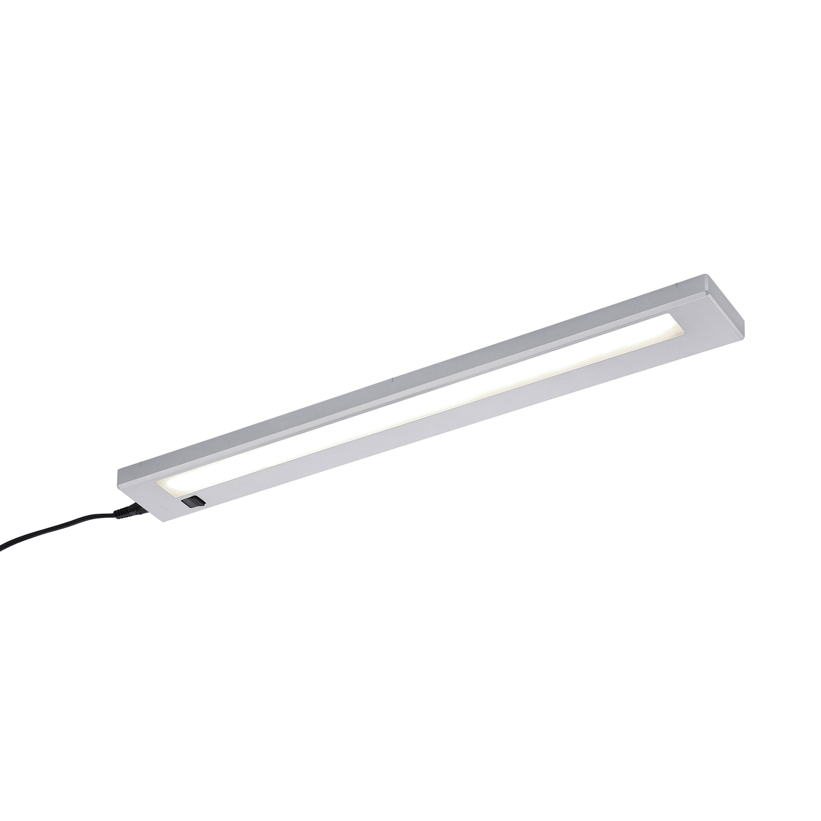 LED-bänklampa Alino, titan, längd 55 cm
