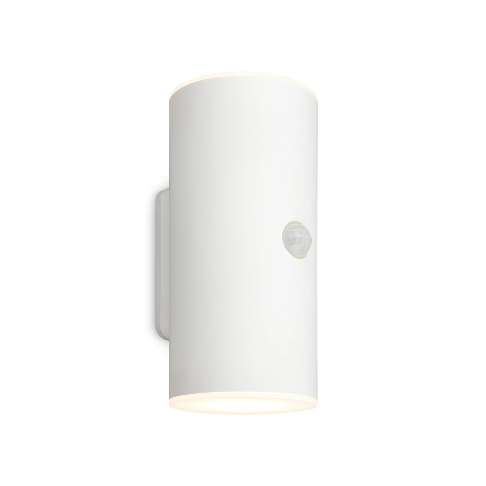 LED-Akku-Außenwandleuchte, weiß, Sensor, up/down