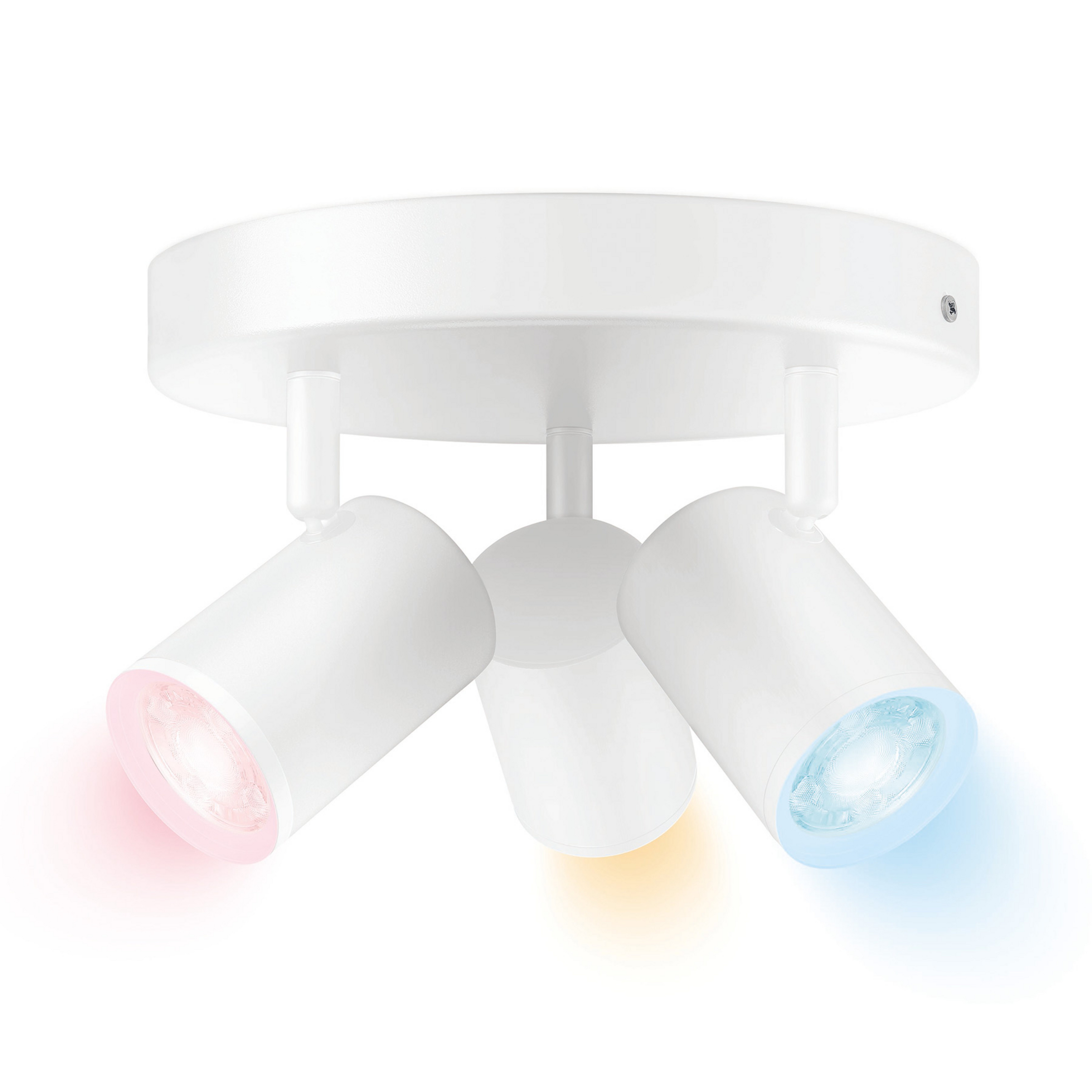 Imageo 3 Kattovalaisin Round RGB White - WiZ
