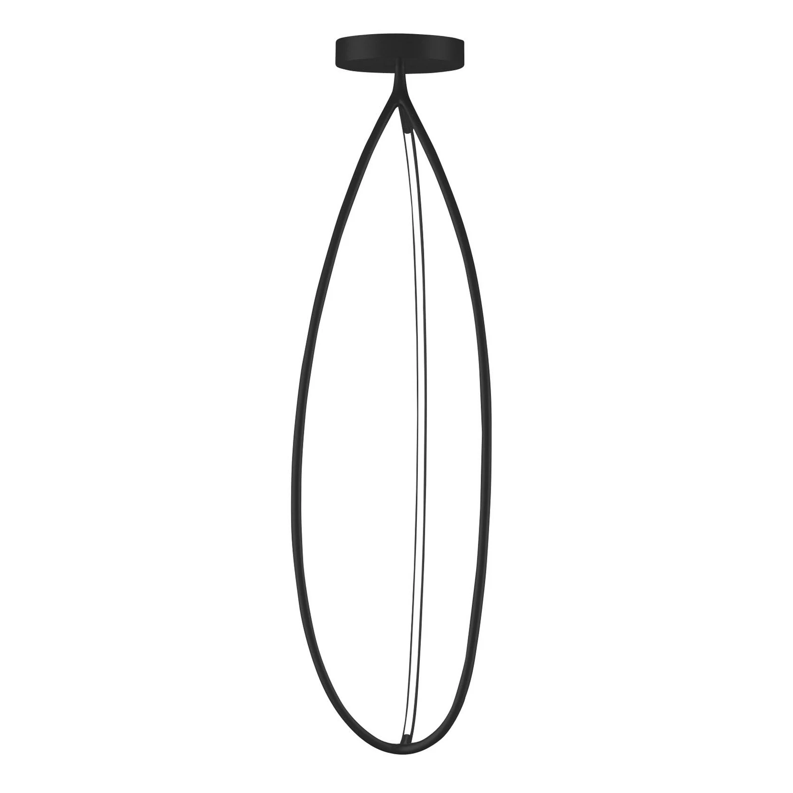 Artemide Arrival mennyezeti lámpa, App, fekete, 130cm