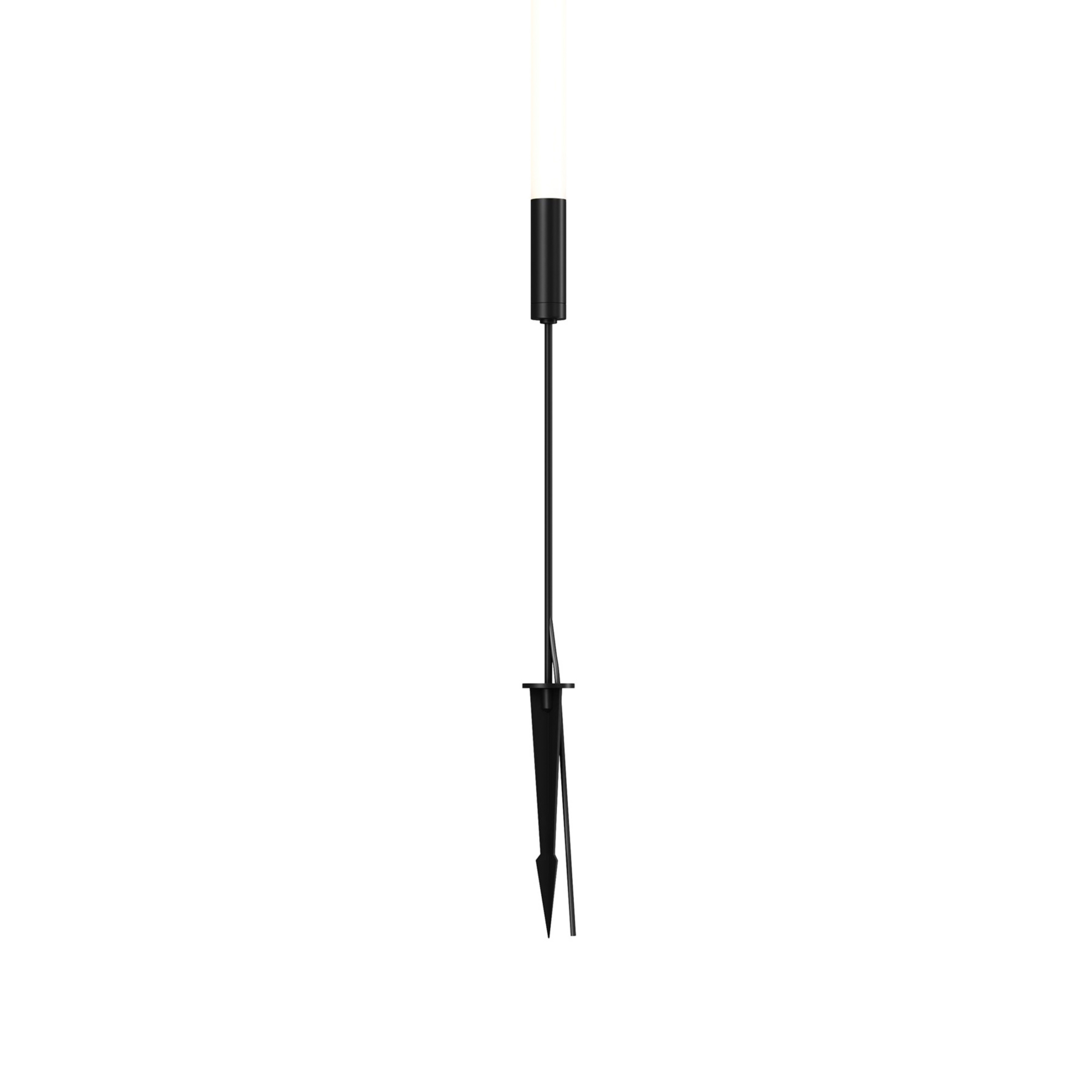 Maytoni, borne lumineuse LED Flare, 59 cm, piquet, graphite, IP65