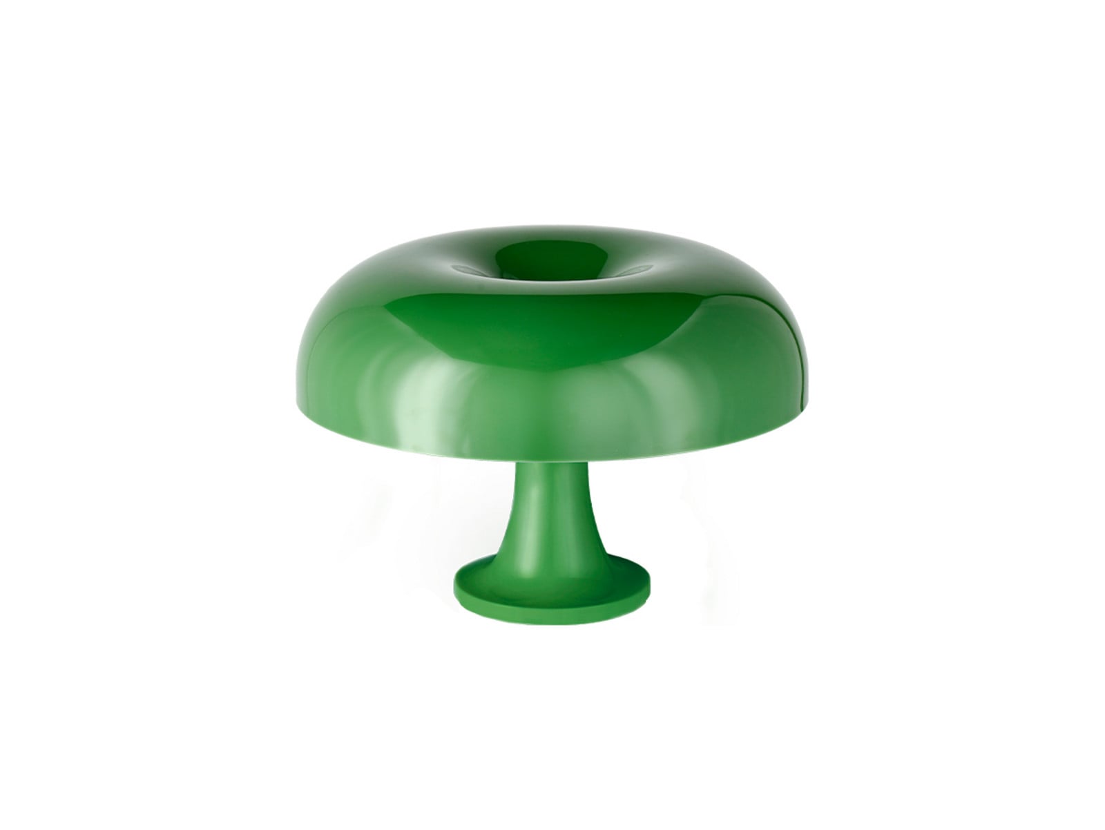 Nessino bordlampe, grønn, Ø32 cm – Artemide - Stue - Design - Plast - Med en lyskilde