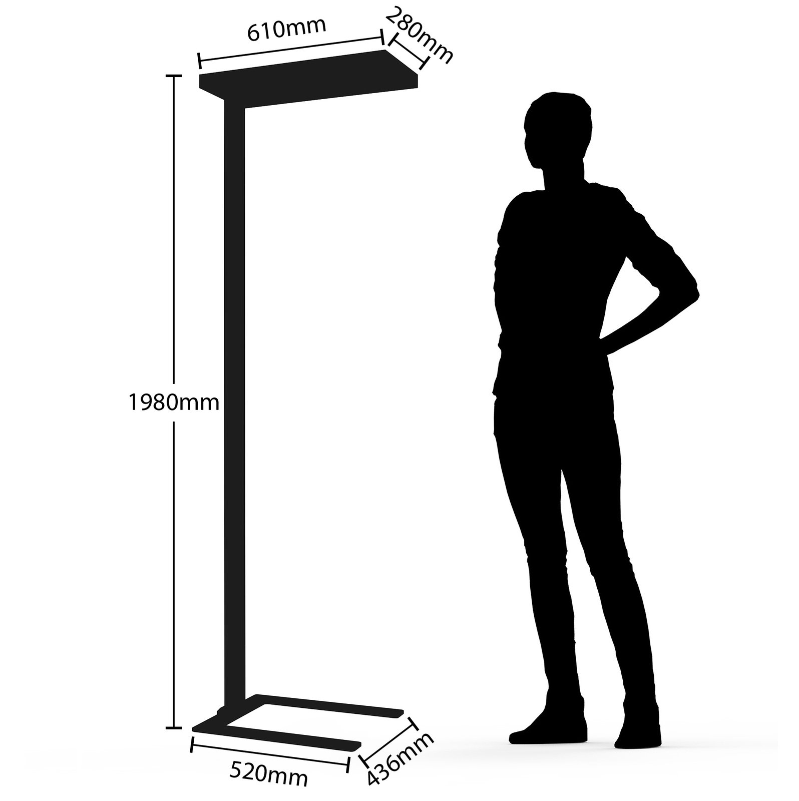 Logan LED Vloerlamp w/Sensor Silver - Arcchio