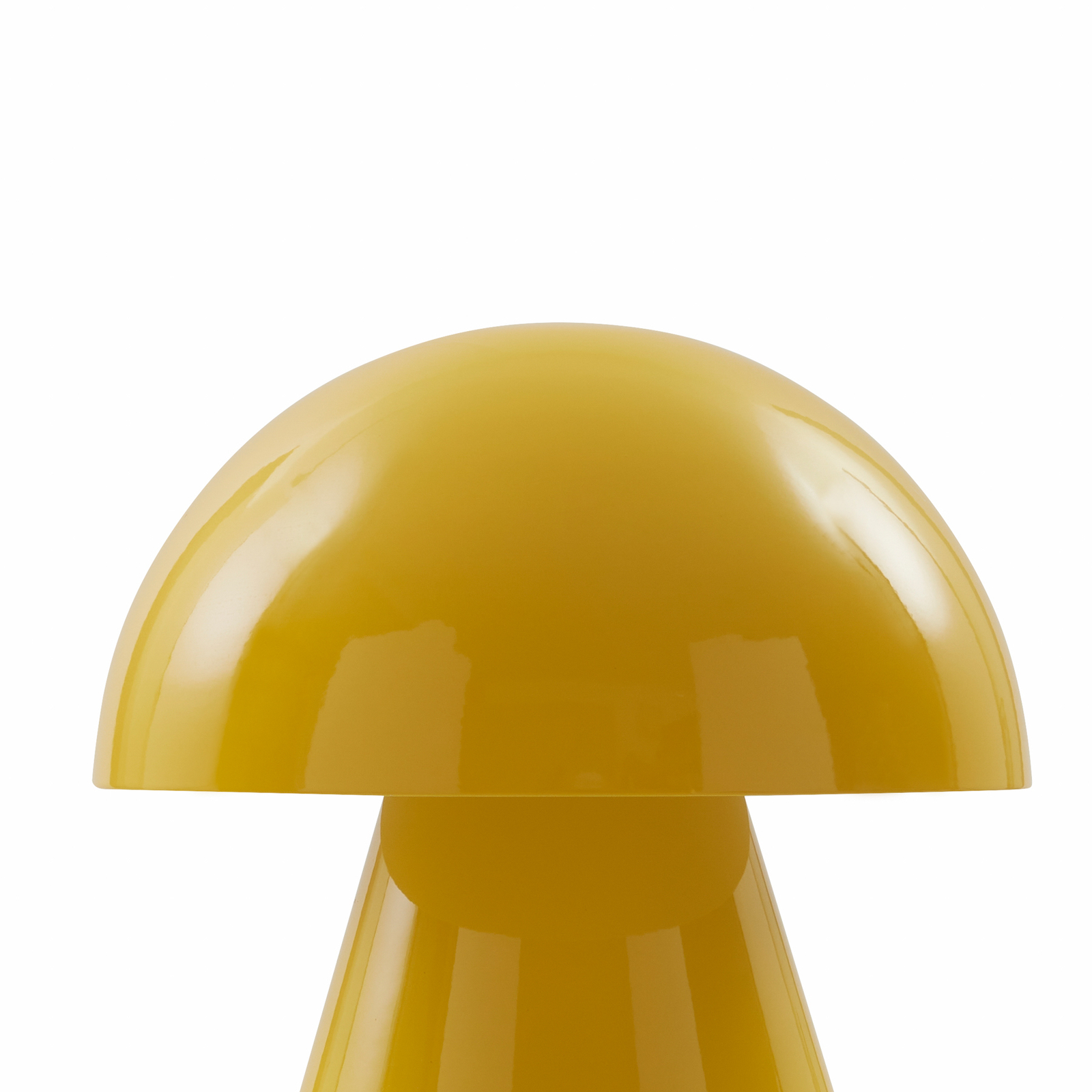 Lindby LED-uppladdningsbar bordslampa Nevijo, gul, USB, touchdimmer