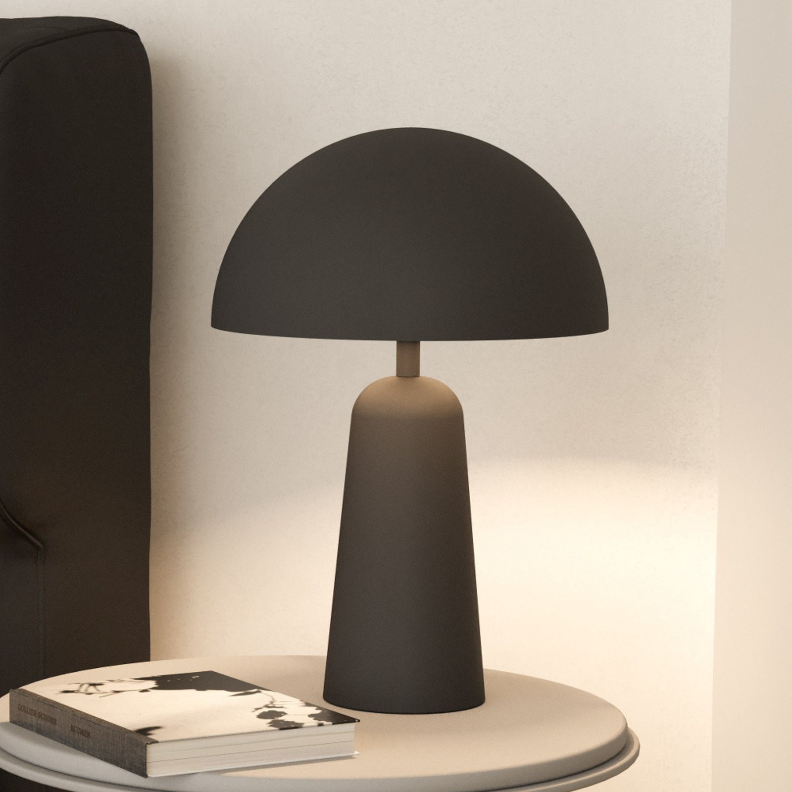EGLO Aranzola lampă de masă radiantă în jos neagră - Camera de zi / sufragerie - Modern - negru - Metal