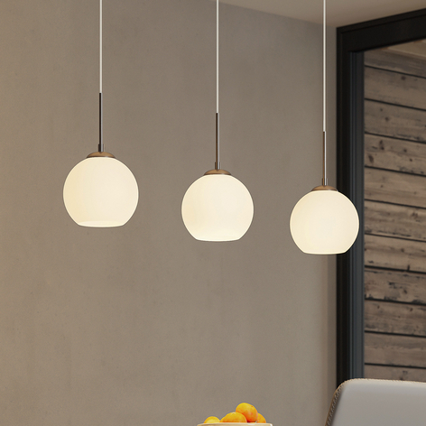 Szklana lampa wisząca Sofian, 3-punktowa
