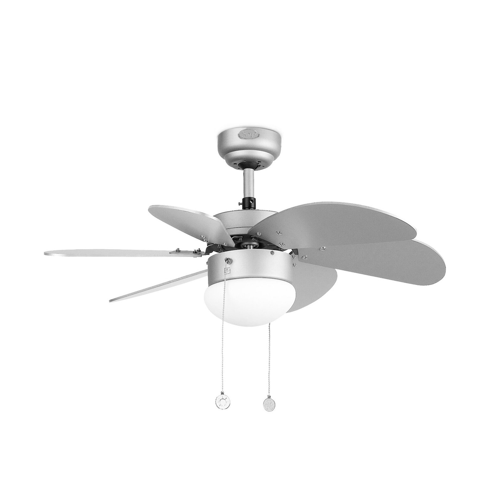 Palao ceiling fan with a light, grey