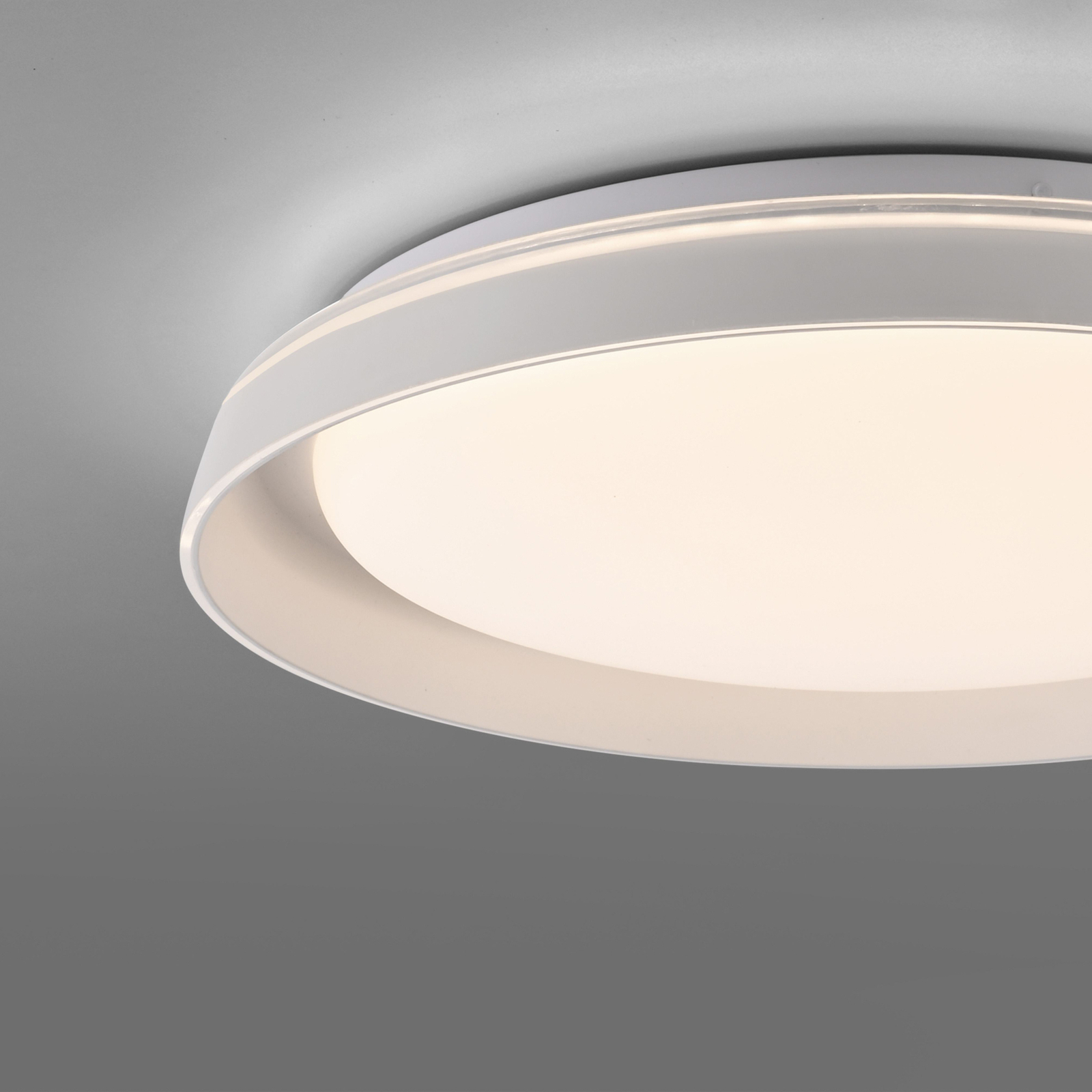 JUST LIGHT. Sati LED ceiling light, plastic, white