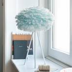 UMAGE Eos mini bordslampa ljusblå tripod vit
