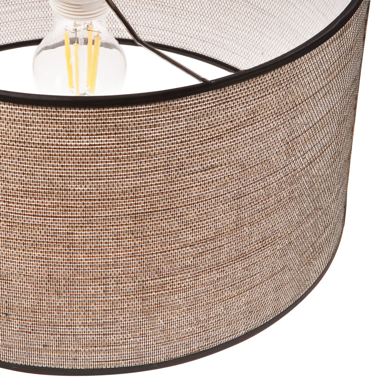 Penelope pendant light, Ø 35 cm, light brown, 1-bulb