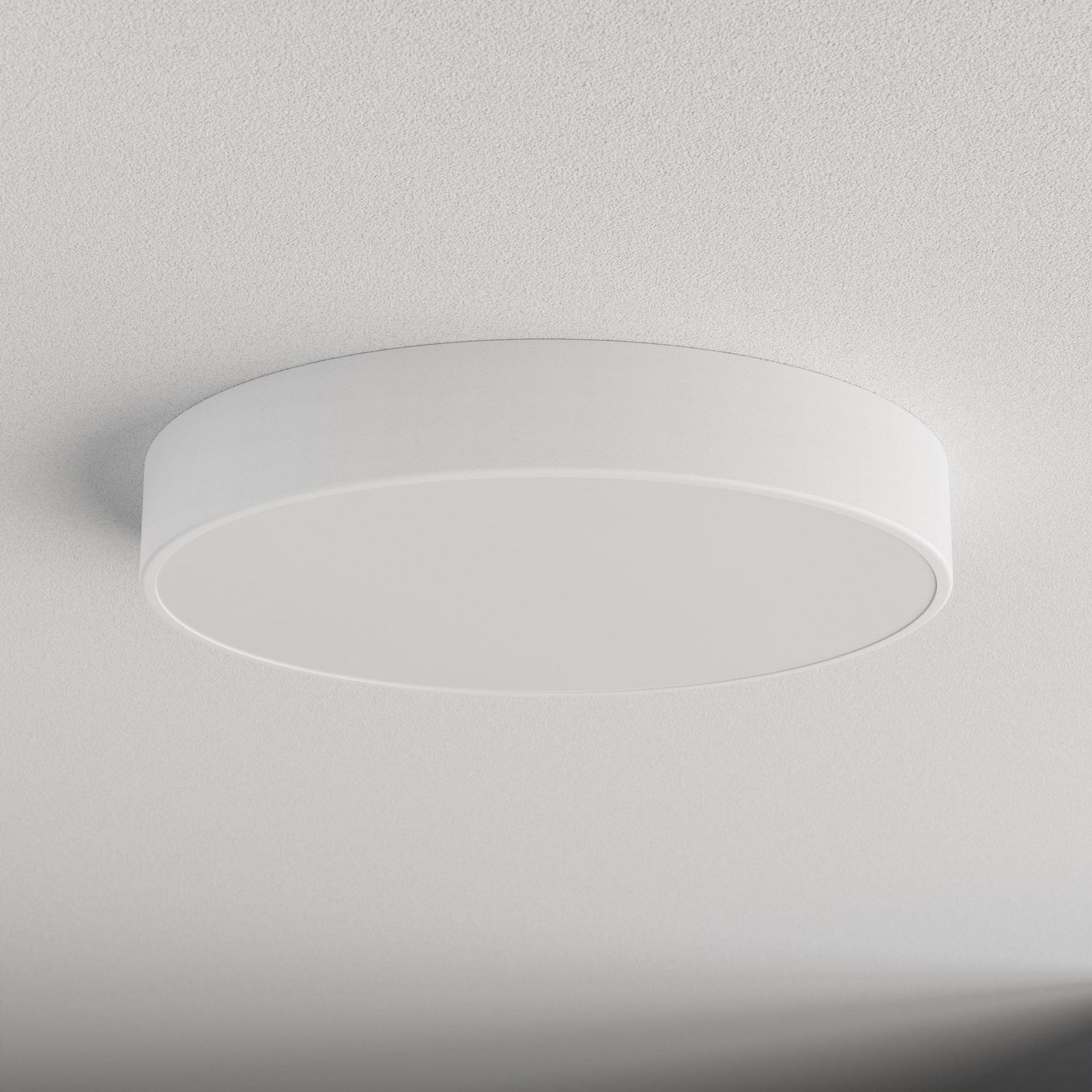 Deckenlampe Cleo 500, weiß, Sensor, IP54, Ø 50 cm, Metall