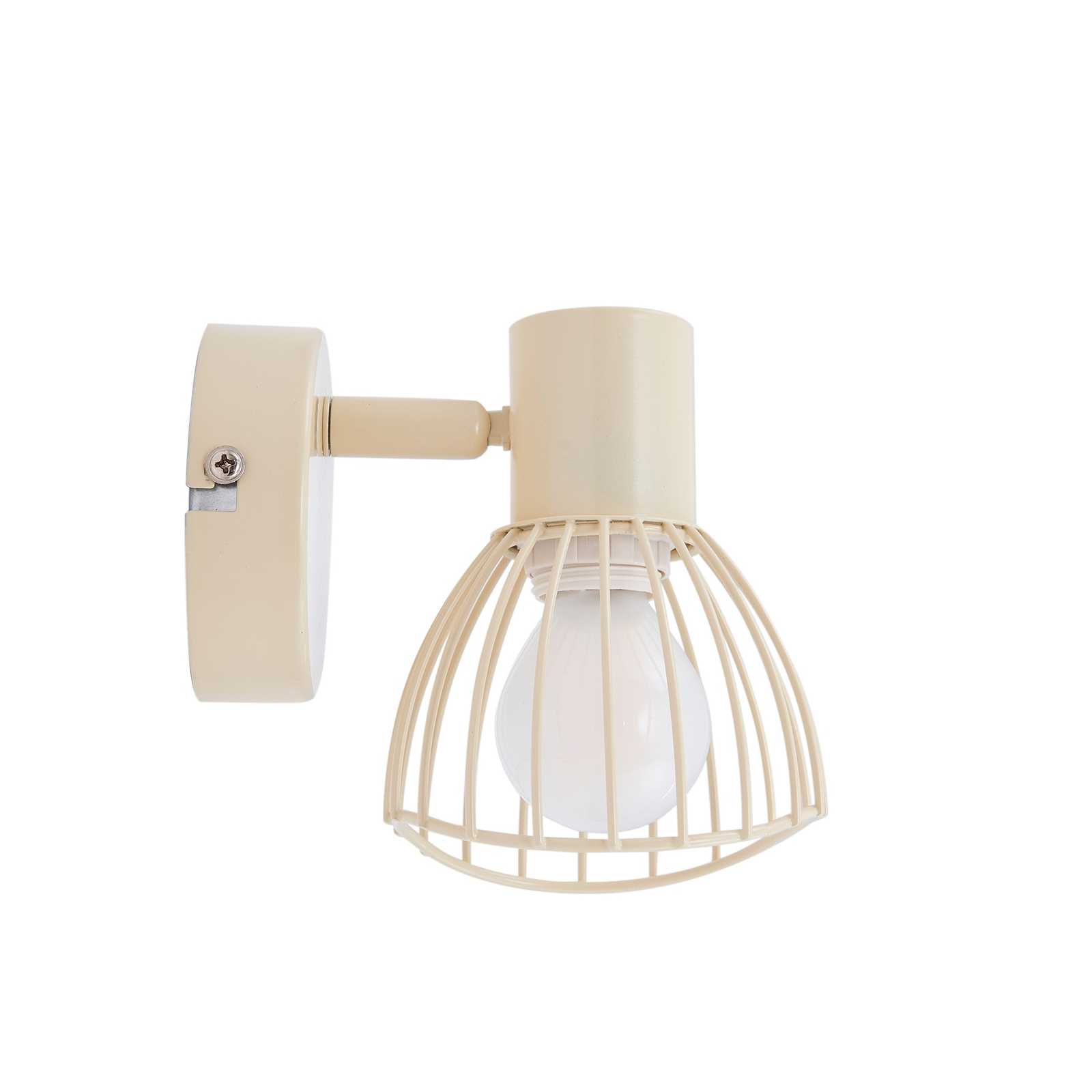 Plafoniera Lindby Piena, beige, 1 luce, metallo, Ø 93,cm