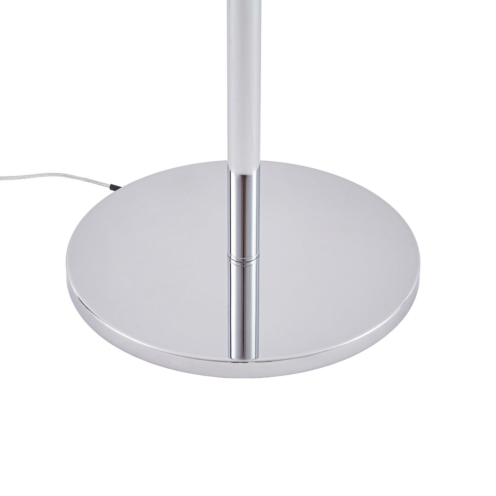 Lucande golvlampa Christo, höjd 160 cm, krom/vit, glas Lucande golvlampa Christo, höjd 160 cm, krom/vit, glas