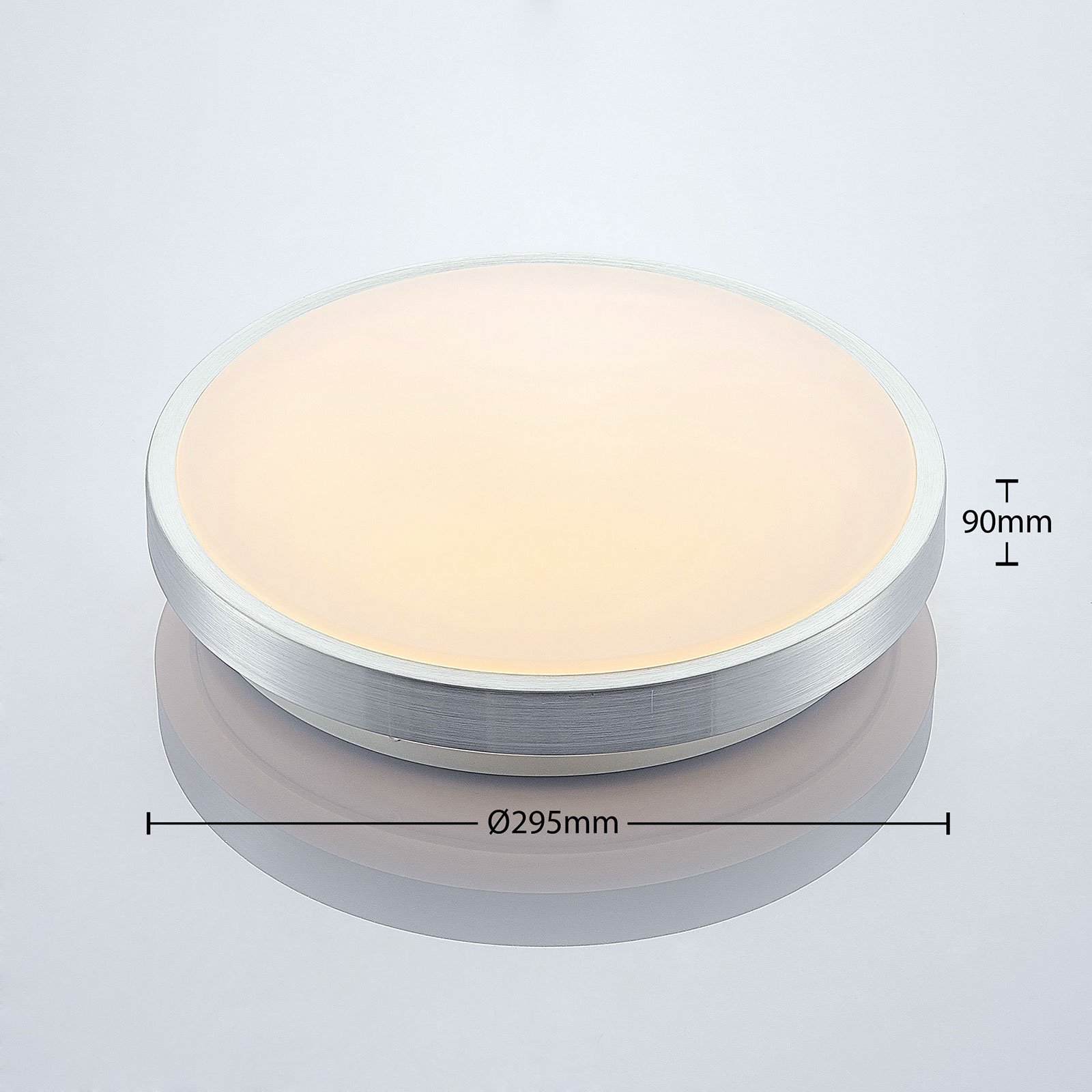Emelie Ceiling Lamp Alu/White - Lindby