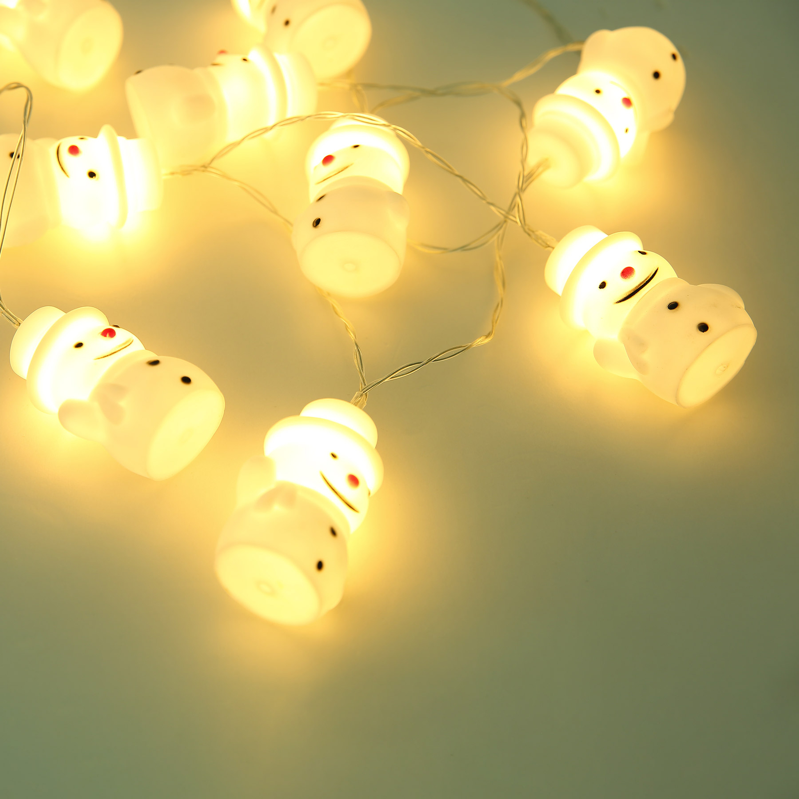 Baily LED string lights with snowmen