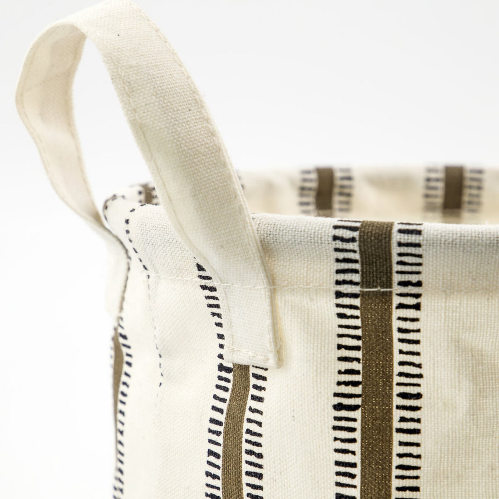 Cestino portaoggetti HDVibes bianco/marrone 20x20 cm - House Doctor