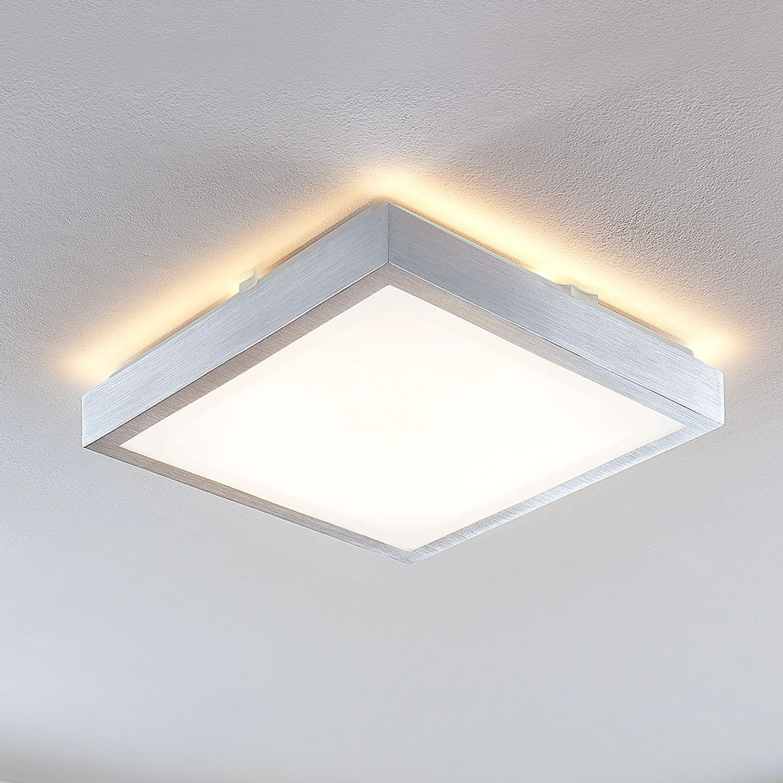 Lindby Margit LED ceiling lamp, angular, 32 cm