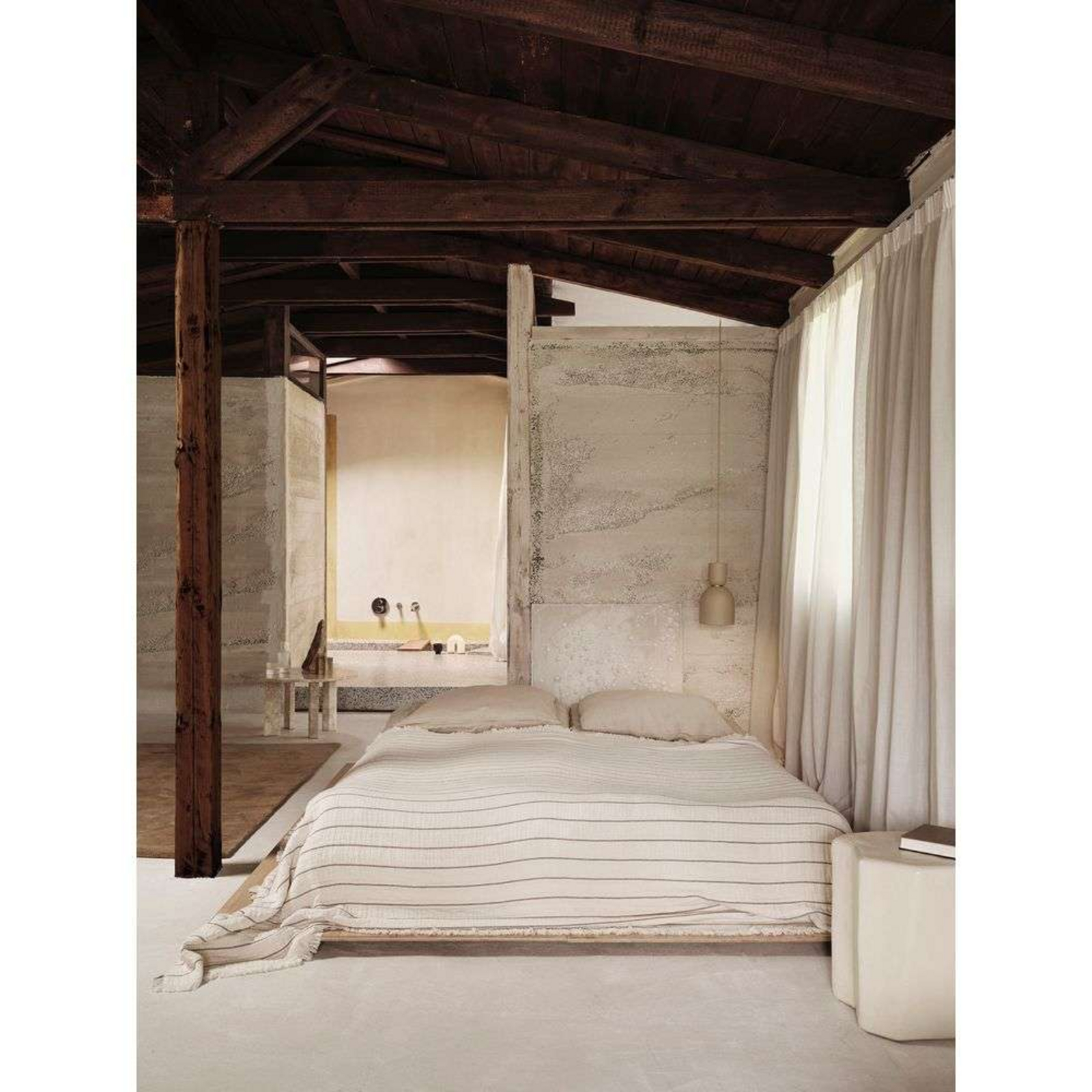 Aires Bedspread Double Undyed - ferm LIVING