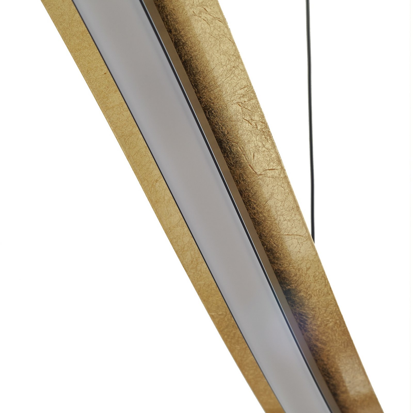 Alevia LED hanglamp, zwart/goud, CCT - Lucande Alevia LED hanglamp, zwart/goud, CCT - Lucande