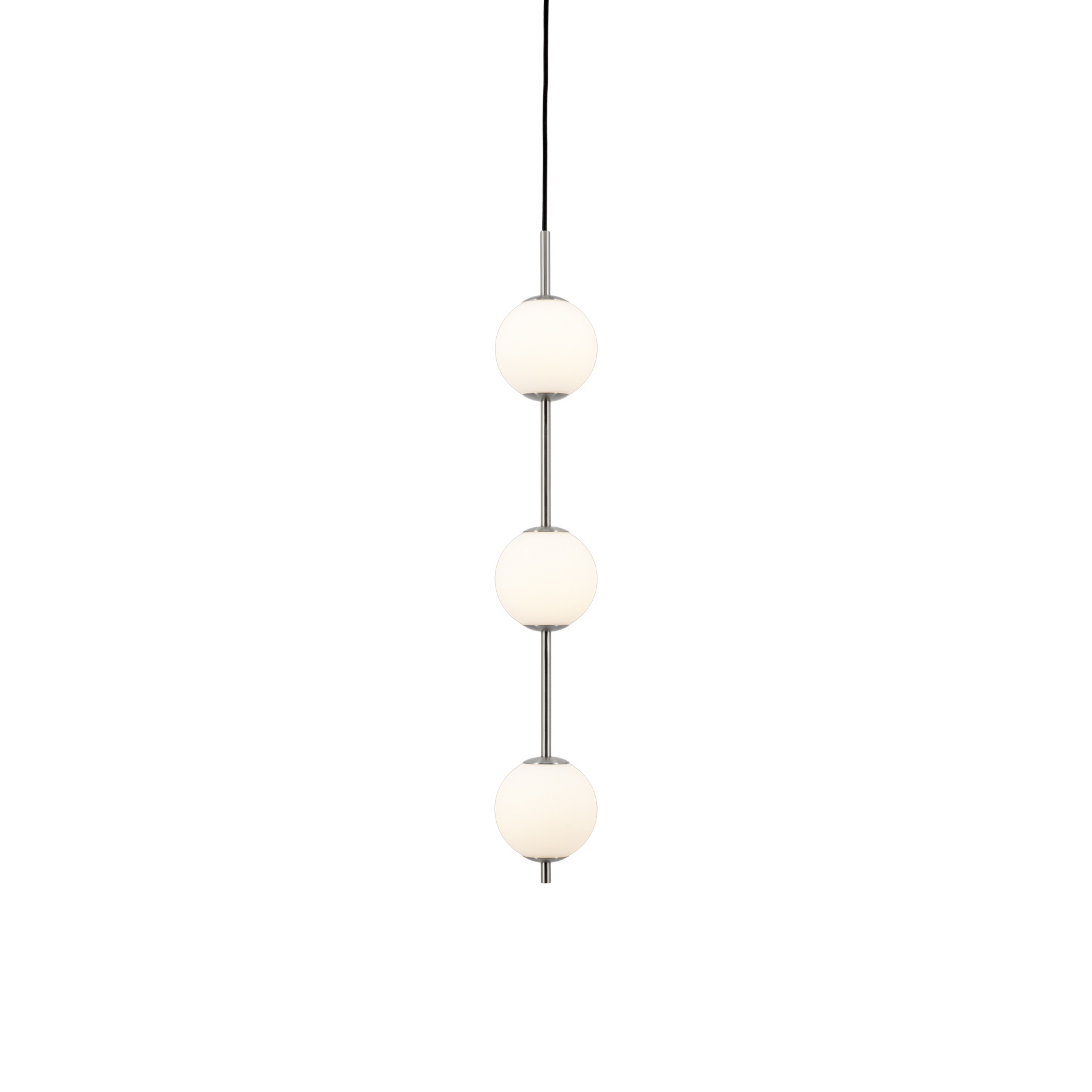 Audrey LED hanglamp, staalkleurig, 3-lamps, Ø 12 cm - UMAGE