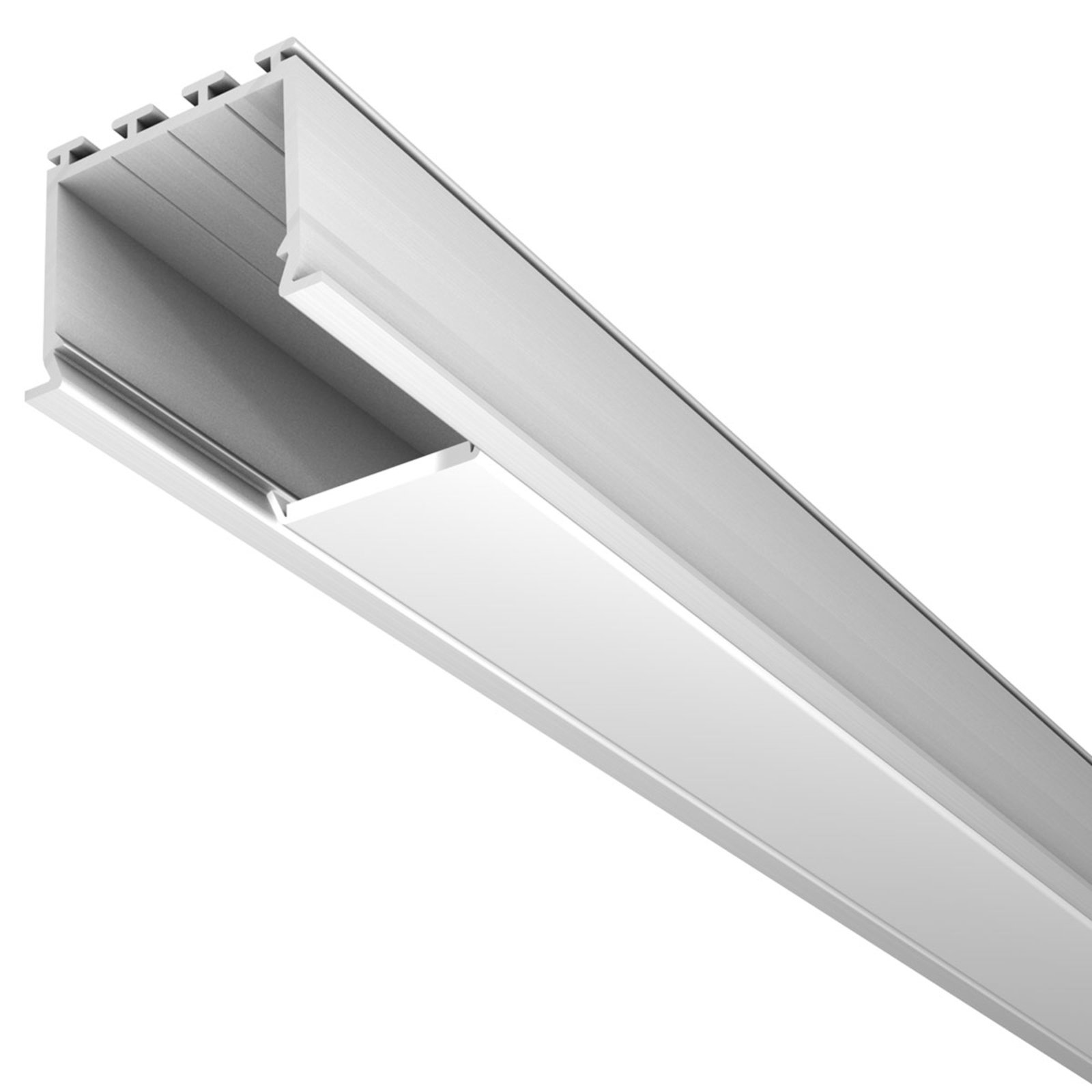 M24 LED aluminium-profil, 30 mm bred innsky.profil
