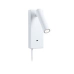 Hulda LED Zidna lampa USB C 3-step Dim. Mat Bijela - Paulmann