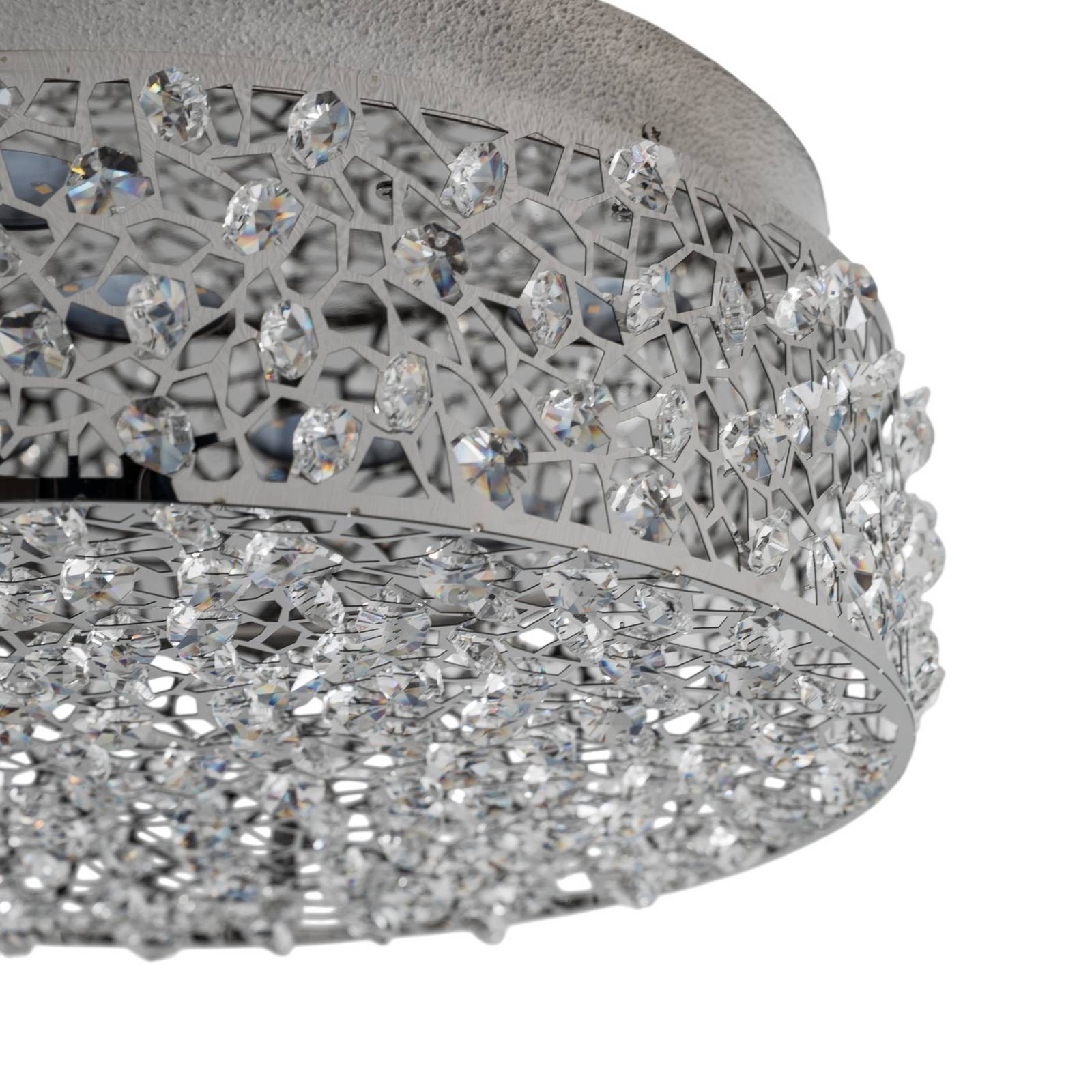 Połyskująca lampa sufitowa LED Felias, okrągła