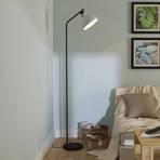 "Matlock" grindų šviestuvas, aukštis 158 cm, pilkos/juodos spalvos