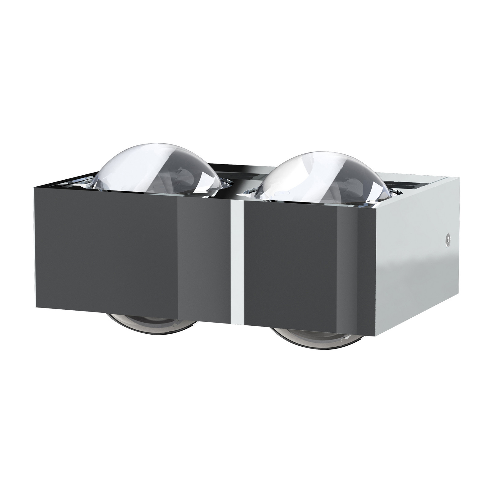 Lampă de perete Focus 150 4x lentile transparente 2xG9 cromat