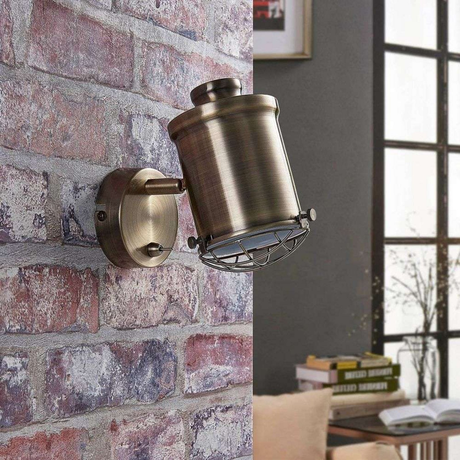Ebbi Wandleuchte Dim. Brass - Lindby