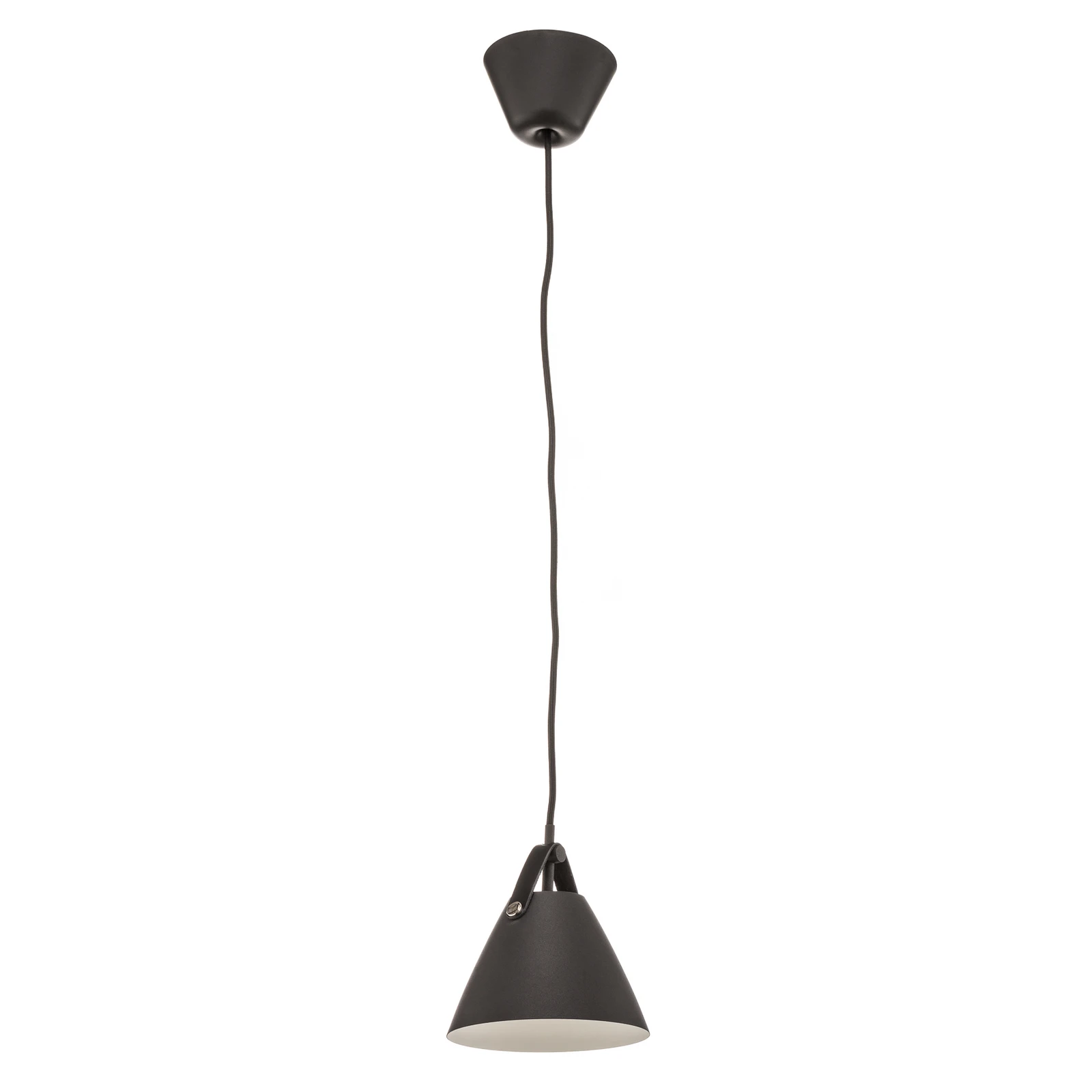Candeeiro suspenso Strap, Ø 16,5 cm, preto